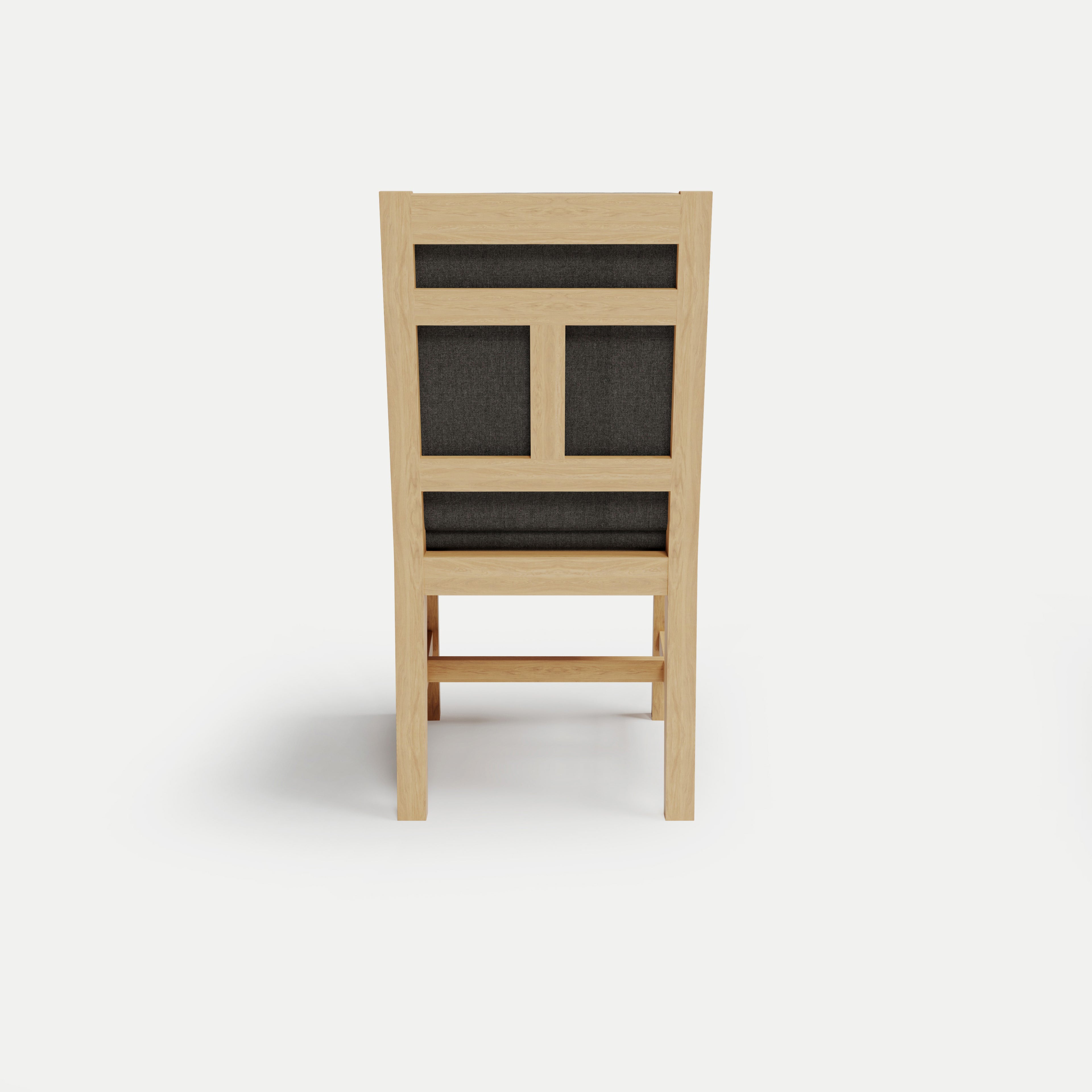 Heated Outdoor Teak Dining Chair Armless