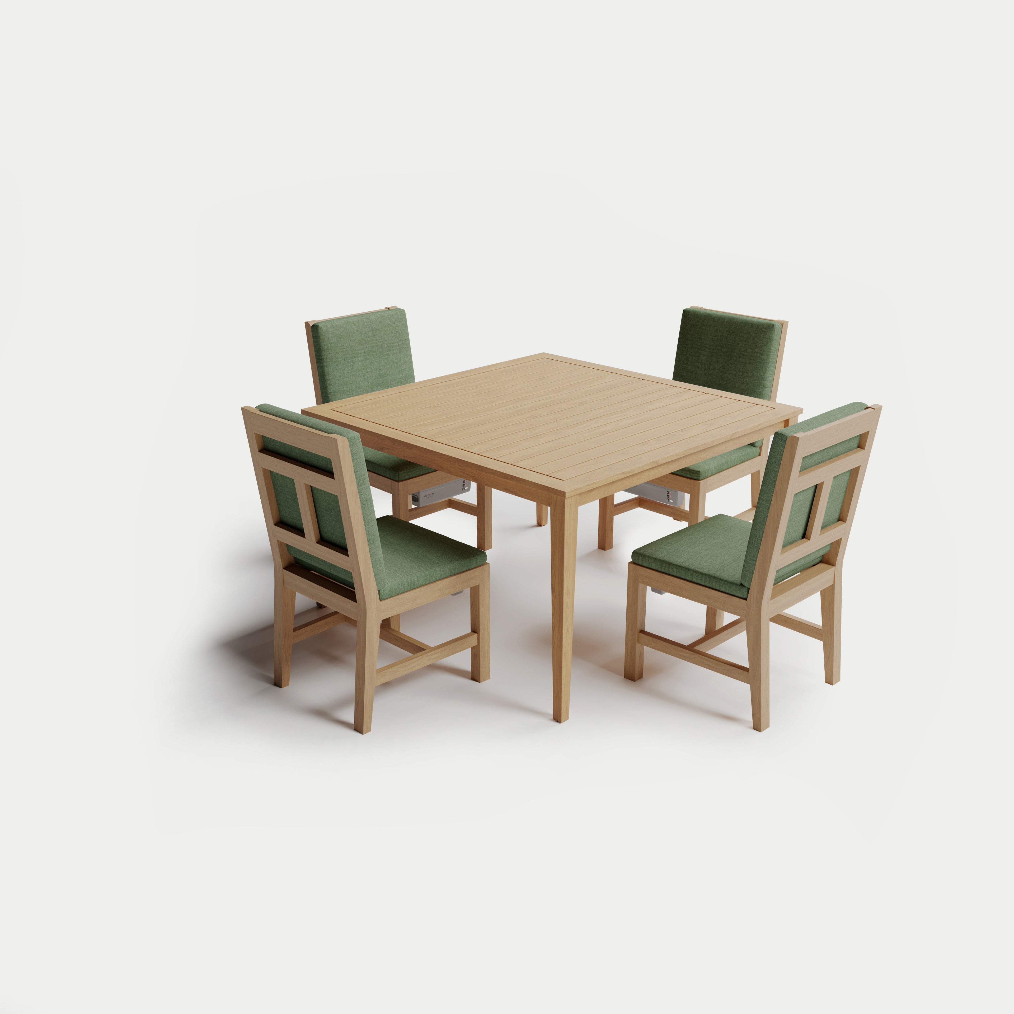 Heated Square Dining Set