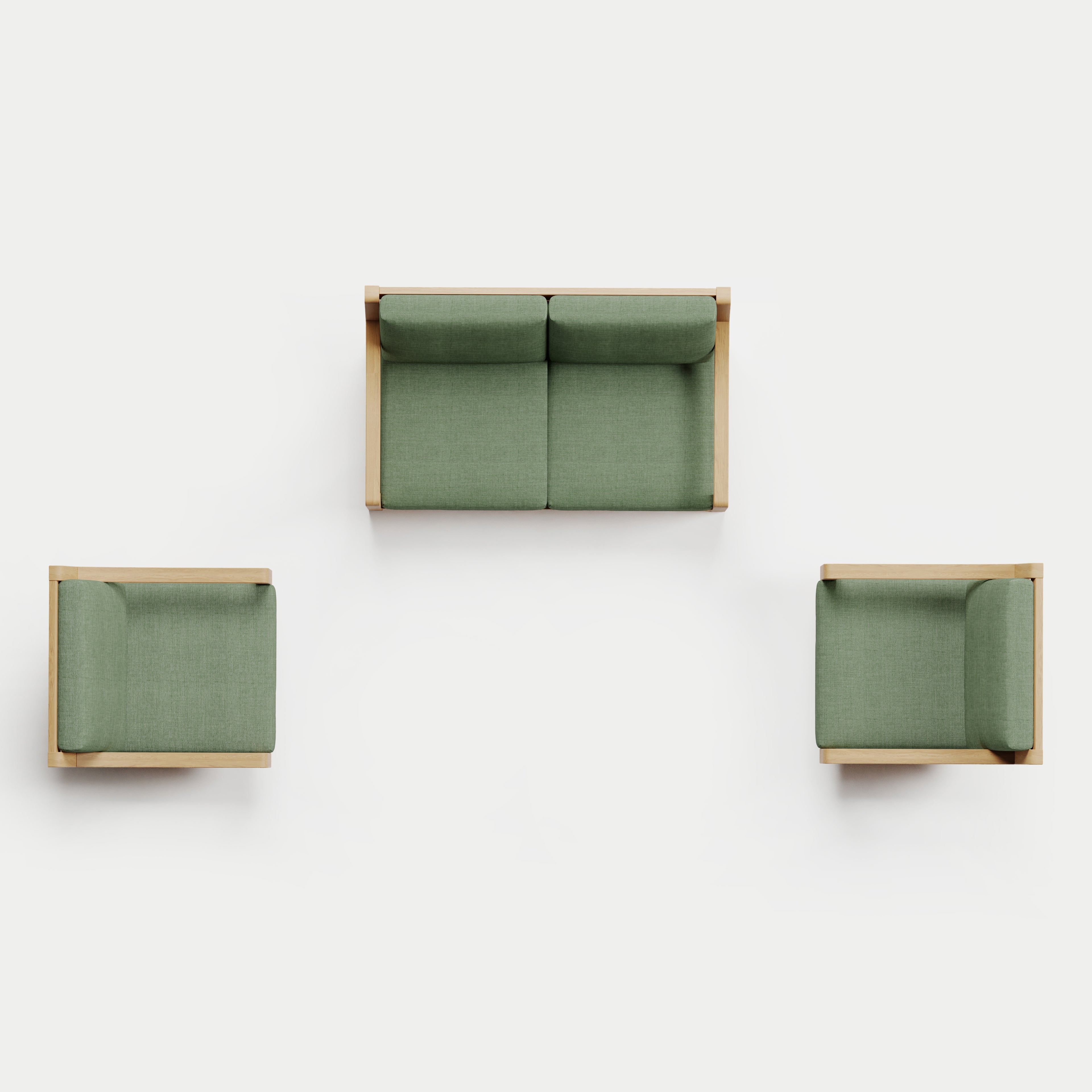Heated Outdoor Teak Loveseat + Swivel Set