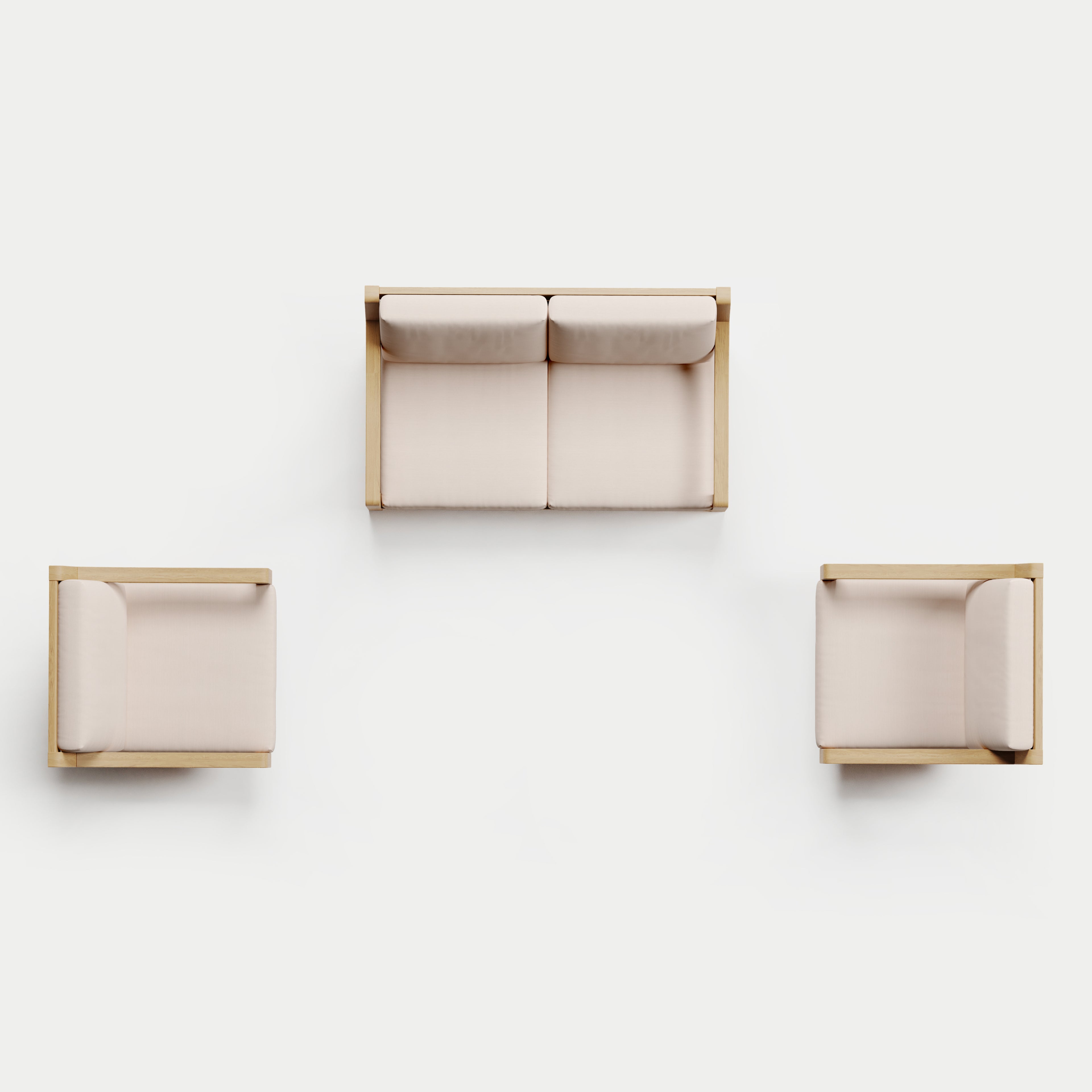 Heated Outdoor Teak Loveseat + Swivel Set