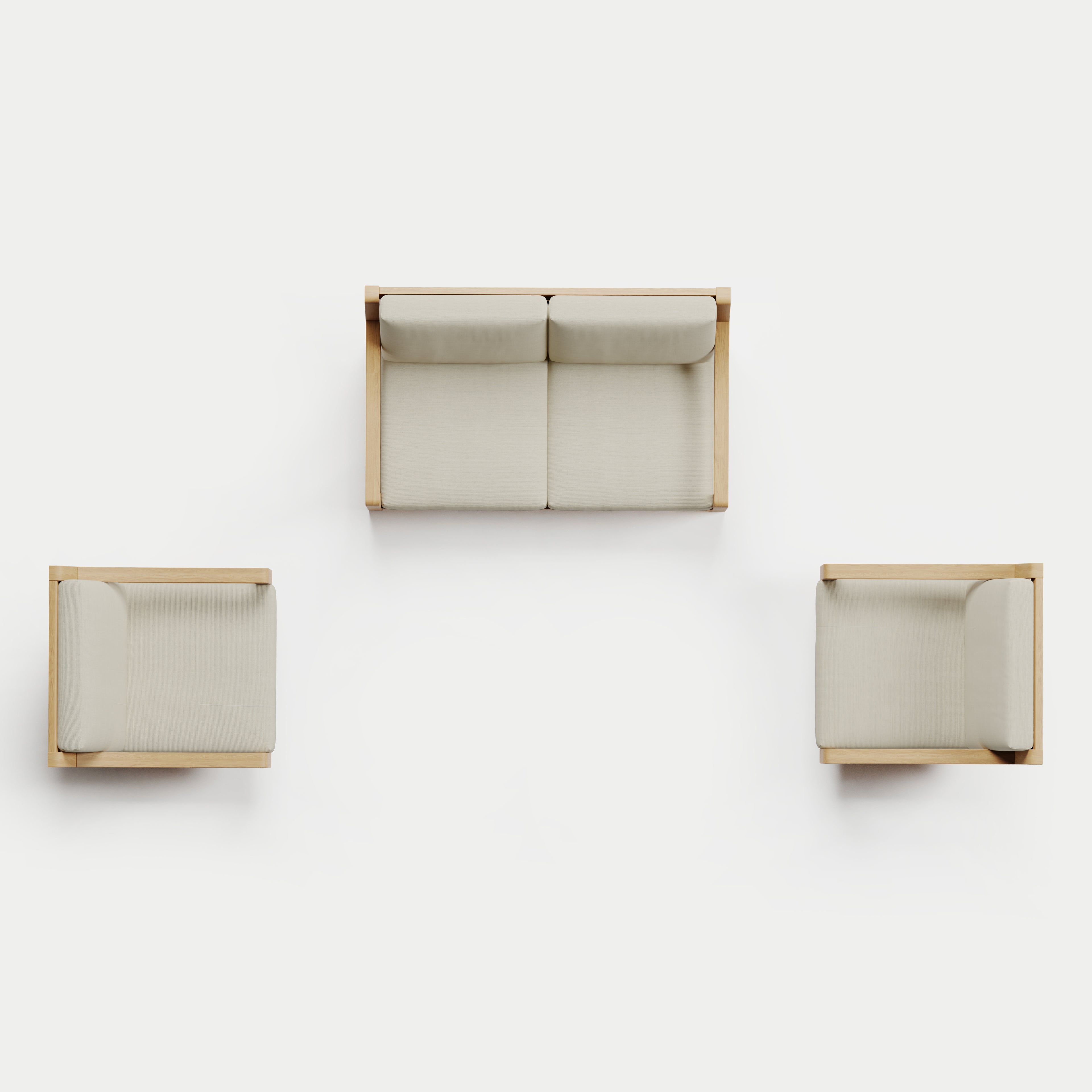 Heated Outdoor Teak Loveseat + Swivel Set