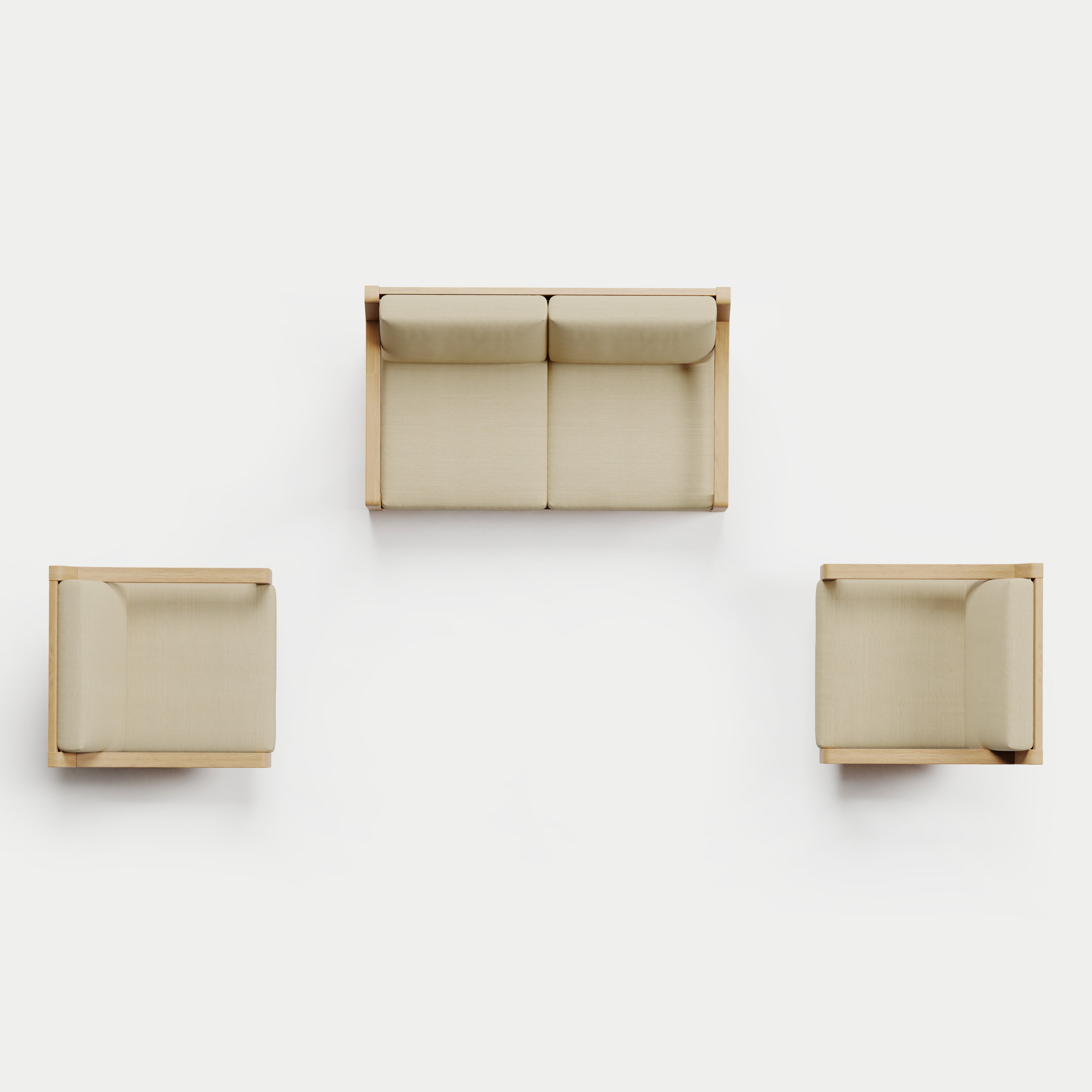 Heated Outdoor Teak Loveseat + Swivel Set