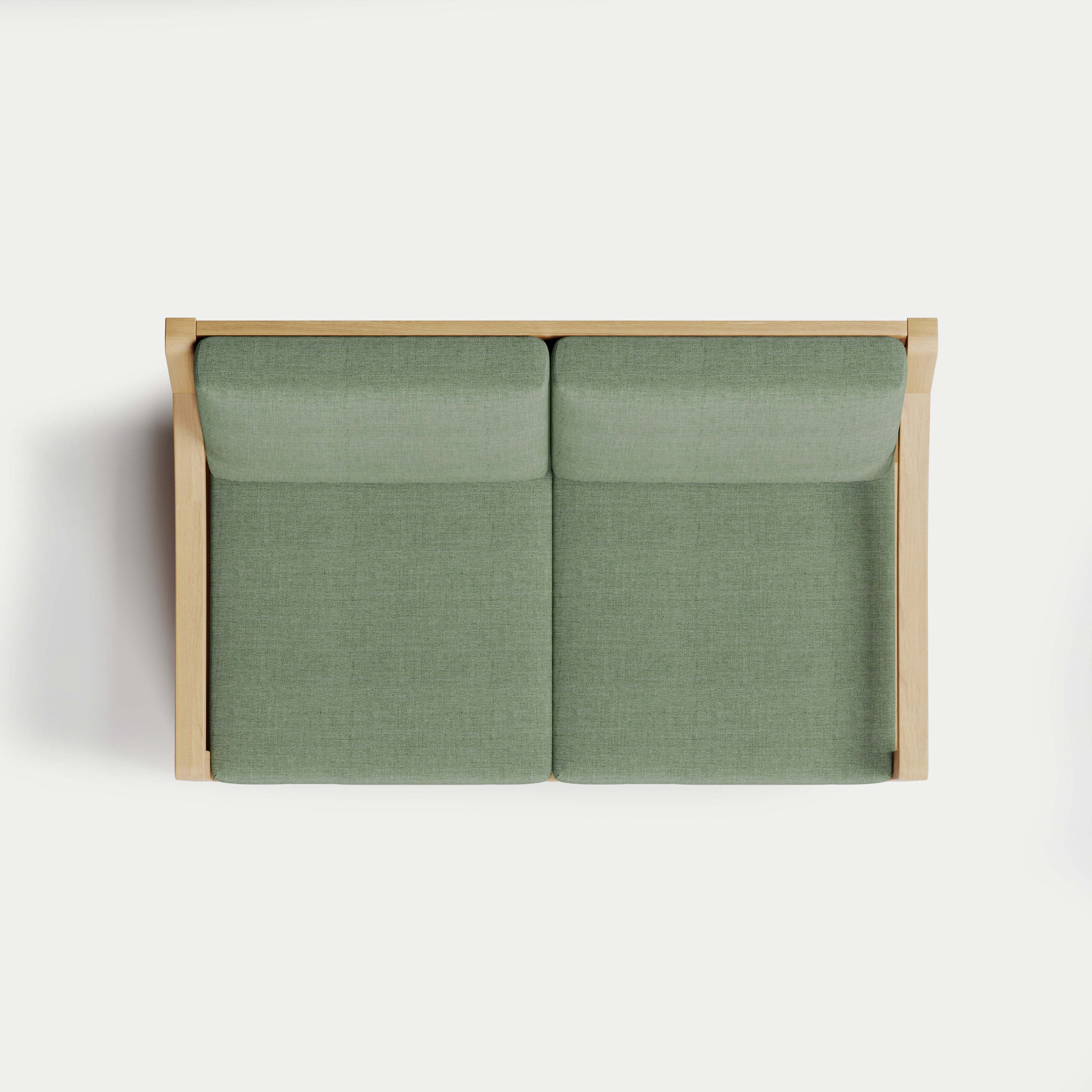 Heated Outdoor Teak Loveseat