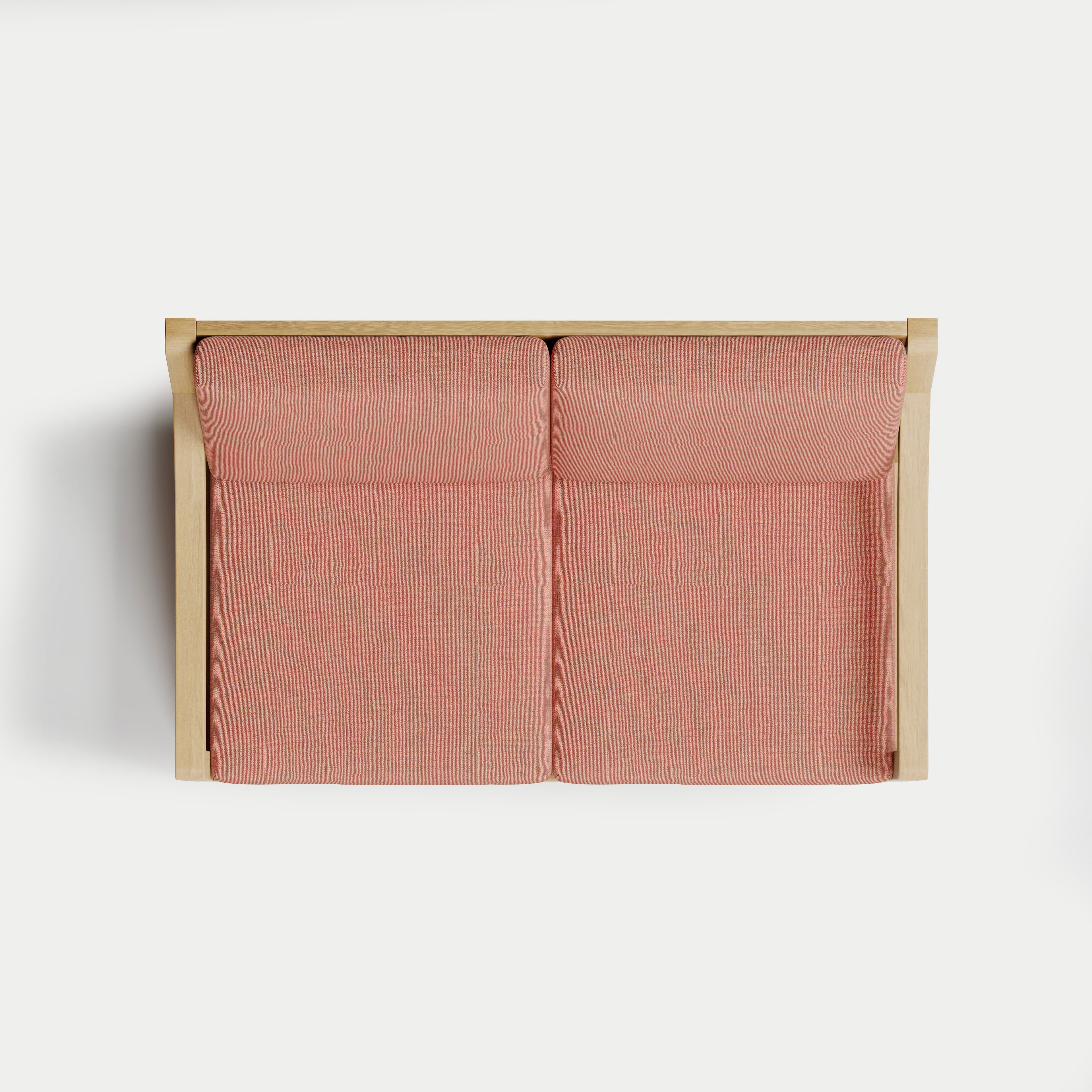 Heated Outdoor Teak Loveseat