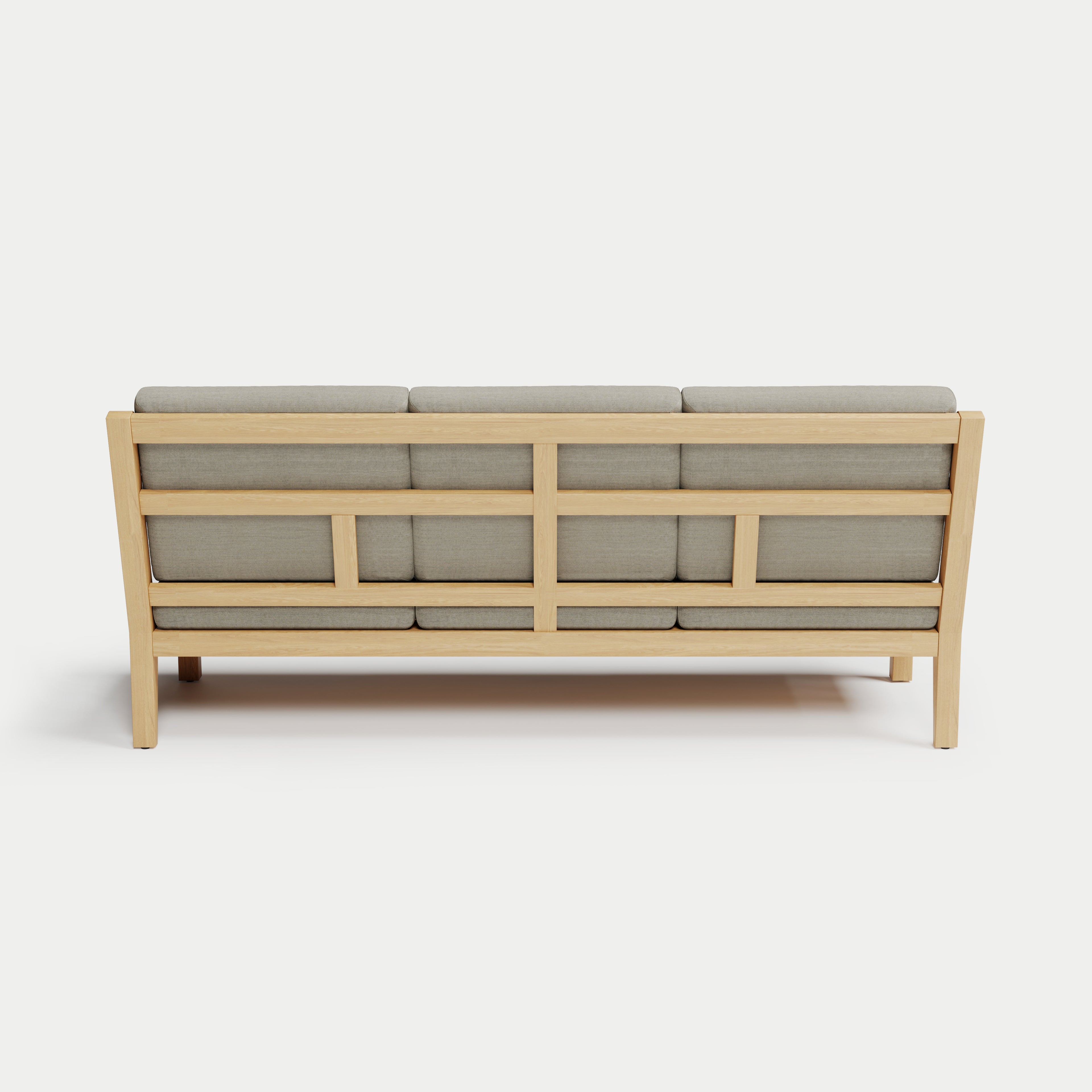 Heated Outdoor Teak Sofa