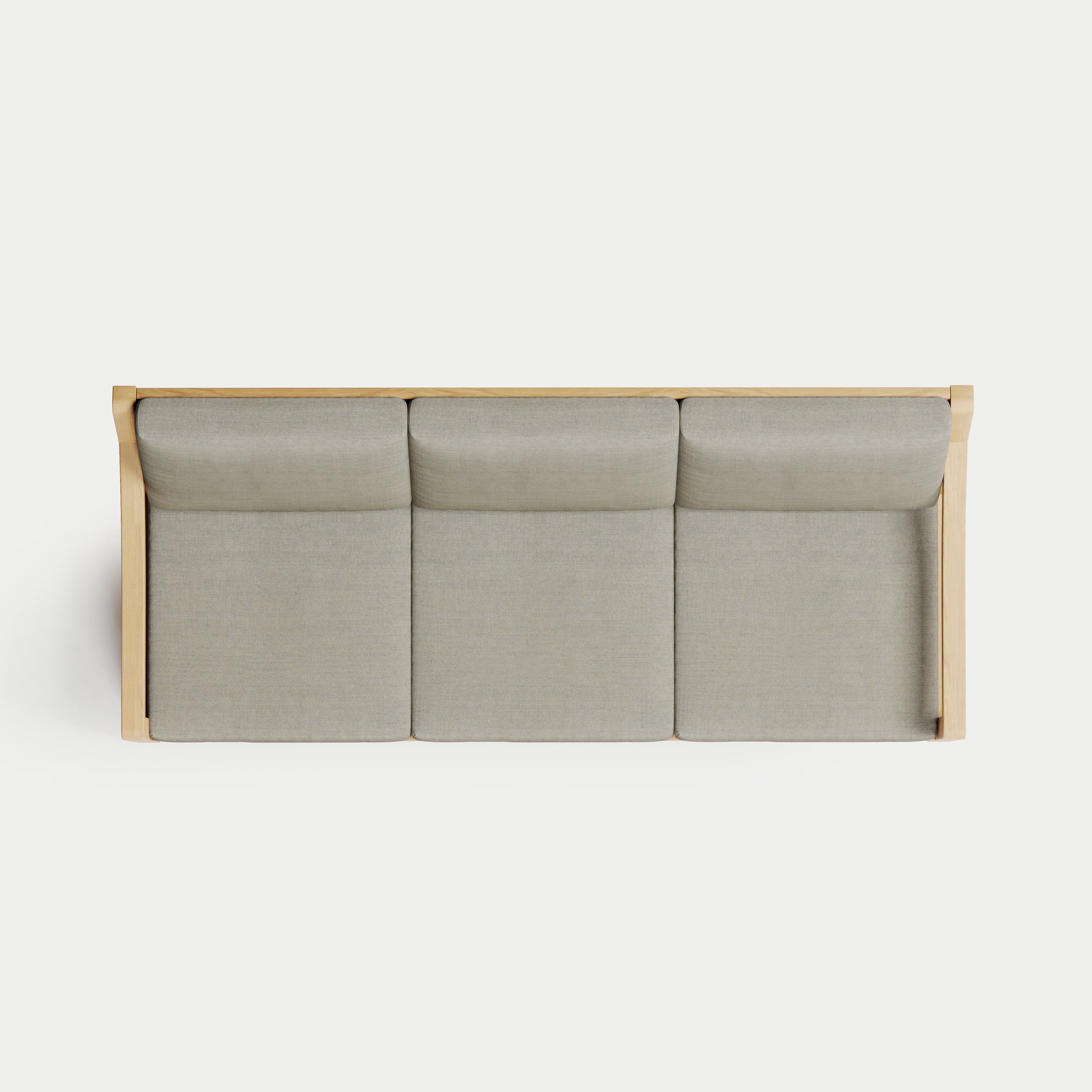 Heated Outdoor Teak Sofa