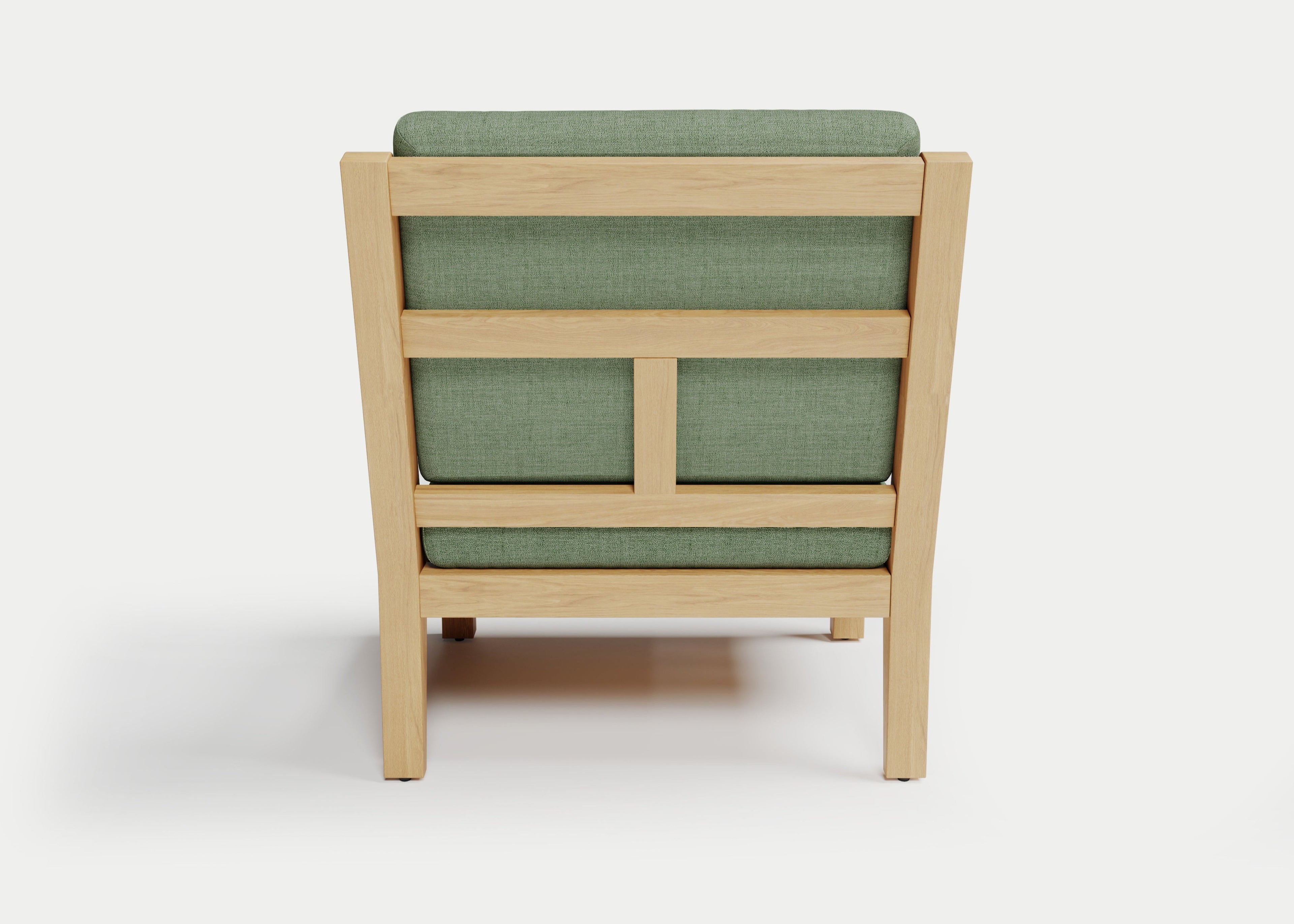Heated Outdoor Teak Lounge Chair