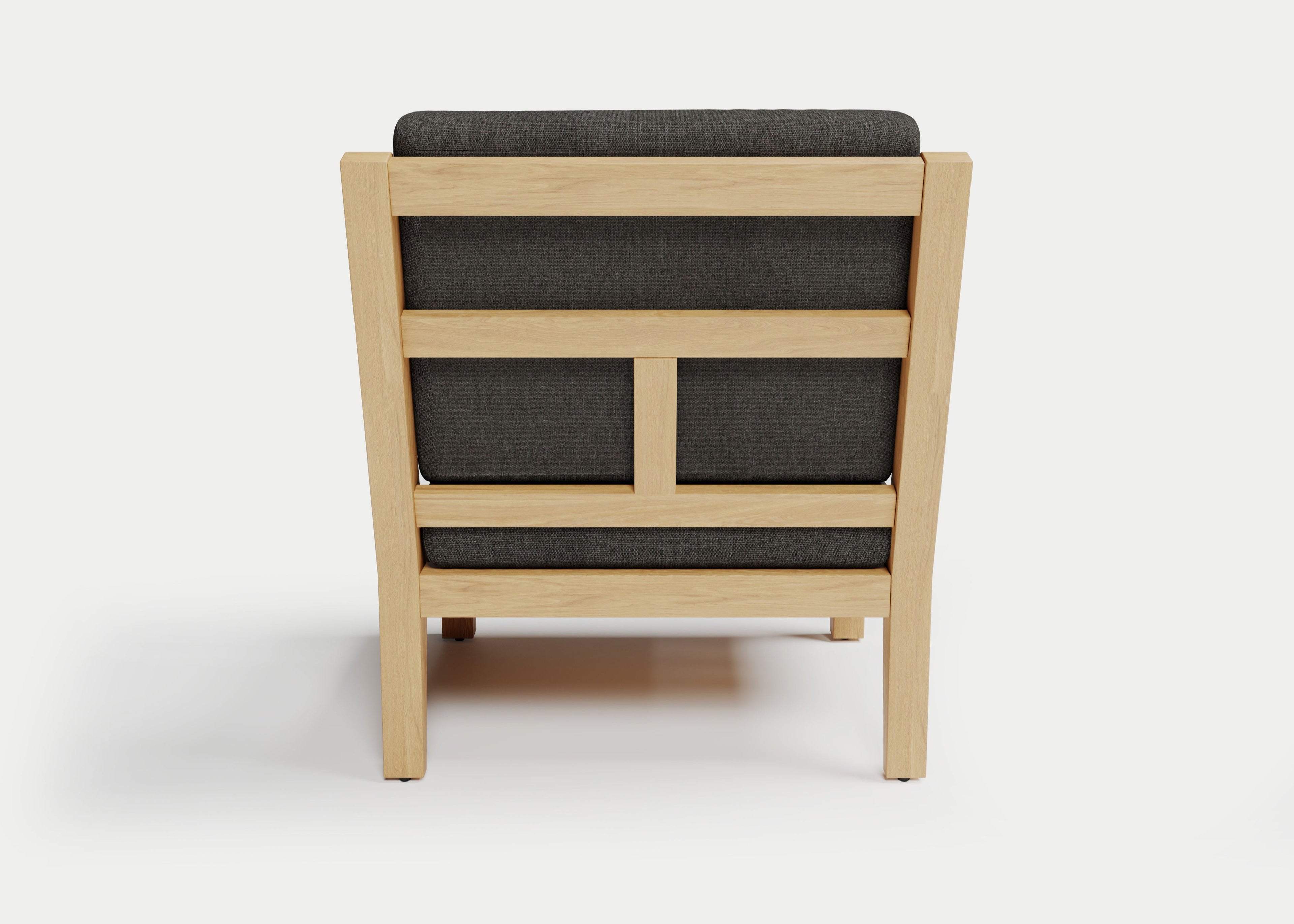 Heated Outdoor Teak Lounge Chair