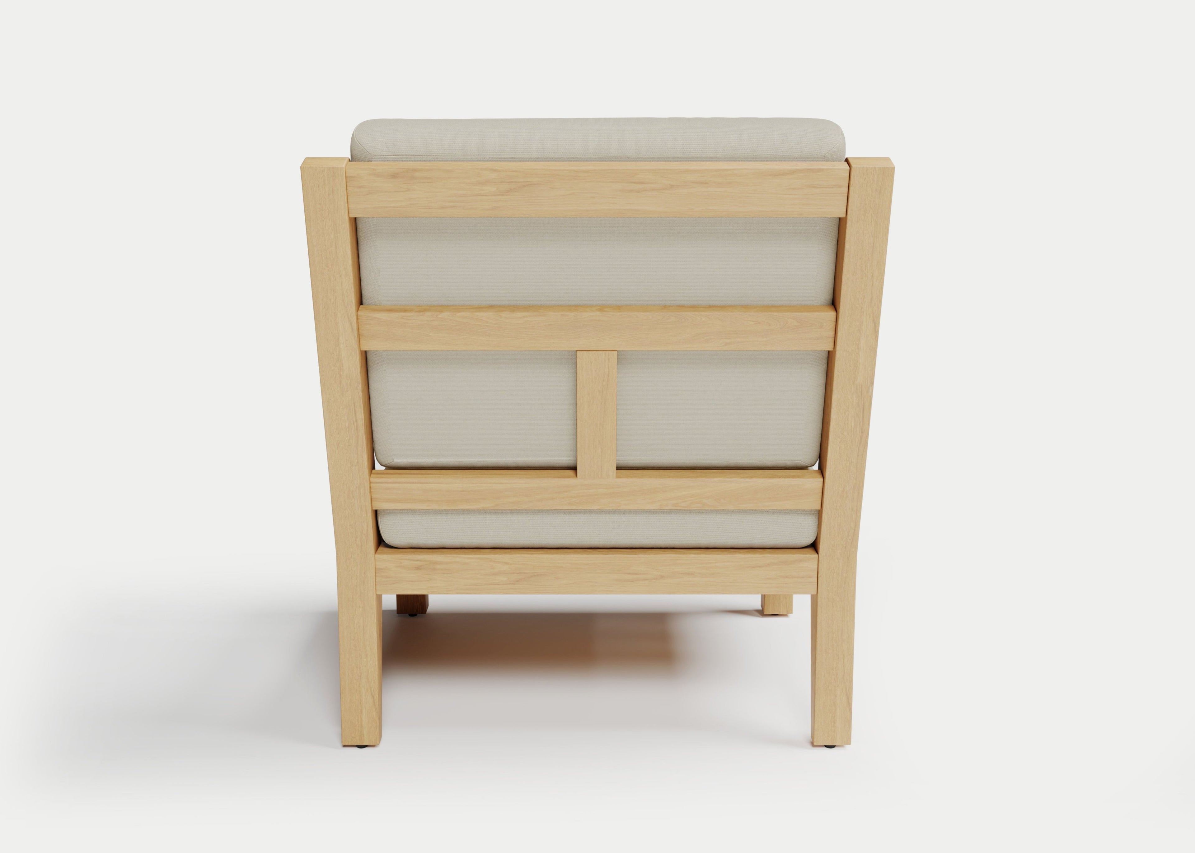 Heated Outdoor Teak Lounge Chair