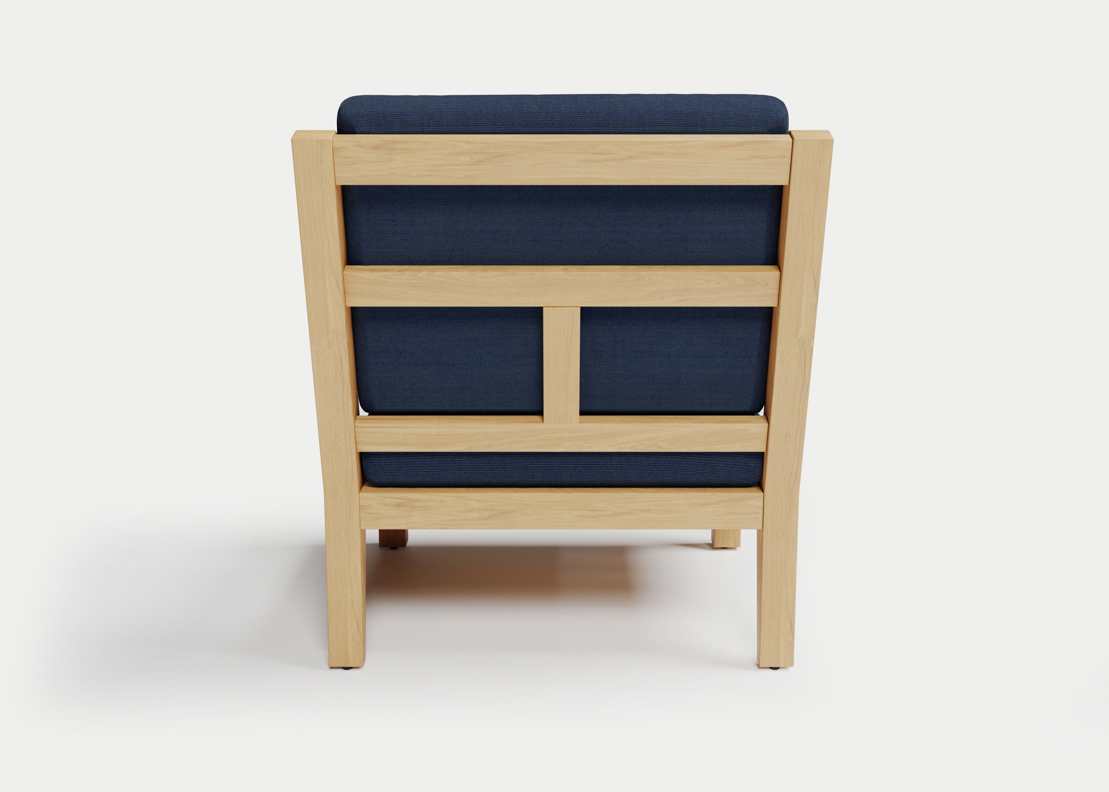 Heated Outdoor Teak Lounge Chair
