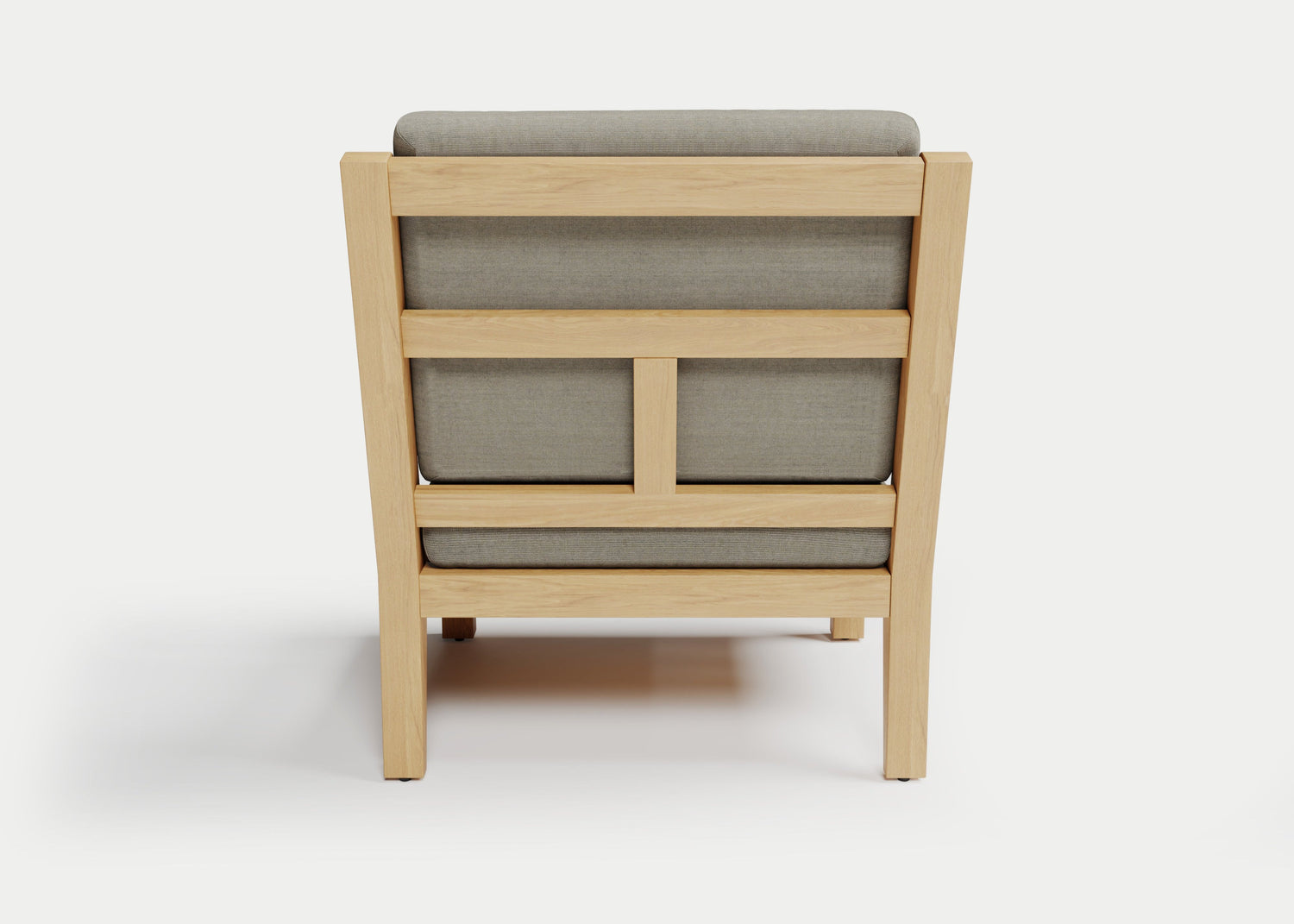Heated Outdoor Teak Lounge Chair