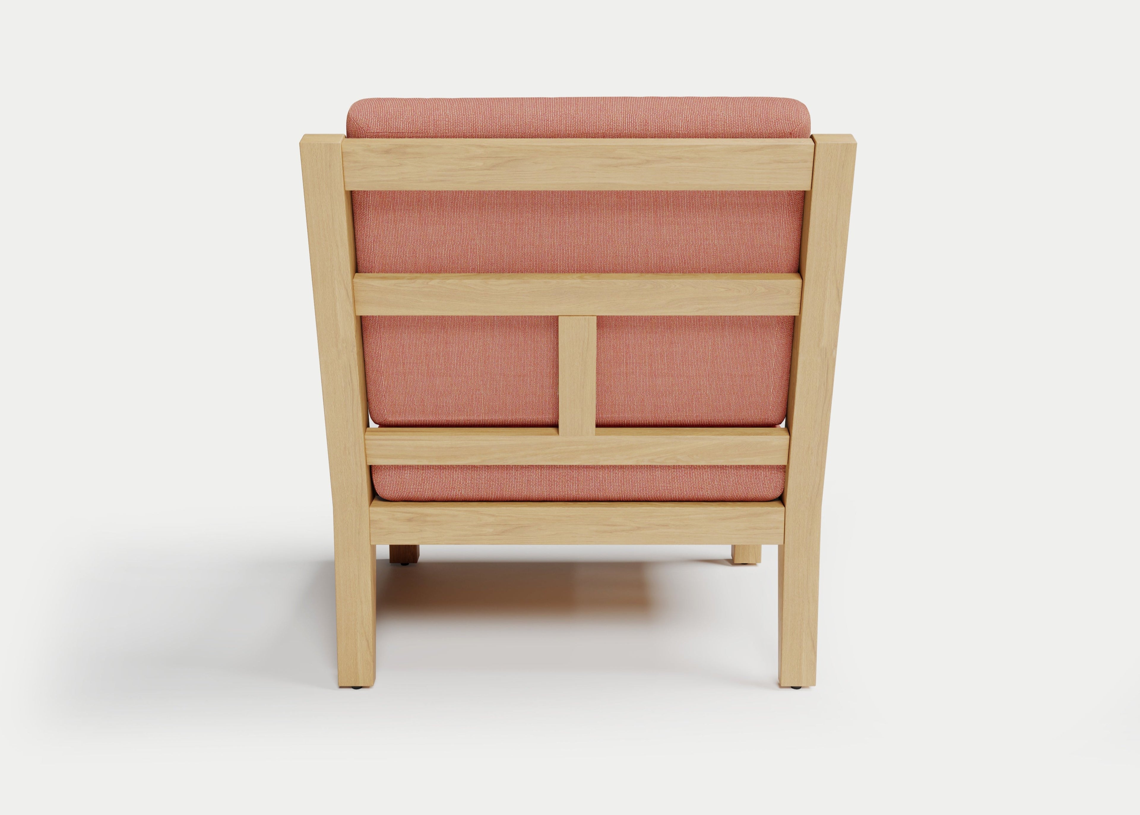 Heated Outdoor Teak Lounge Chair
