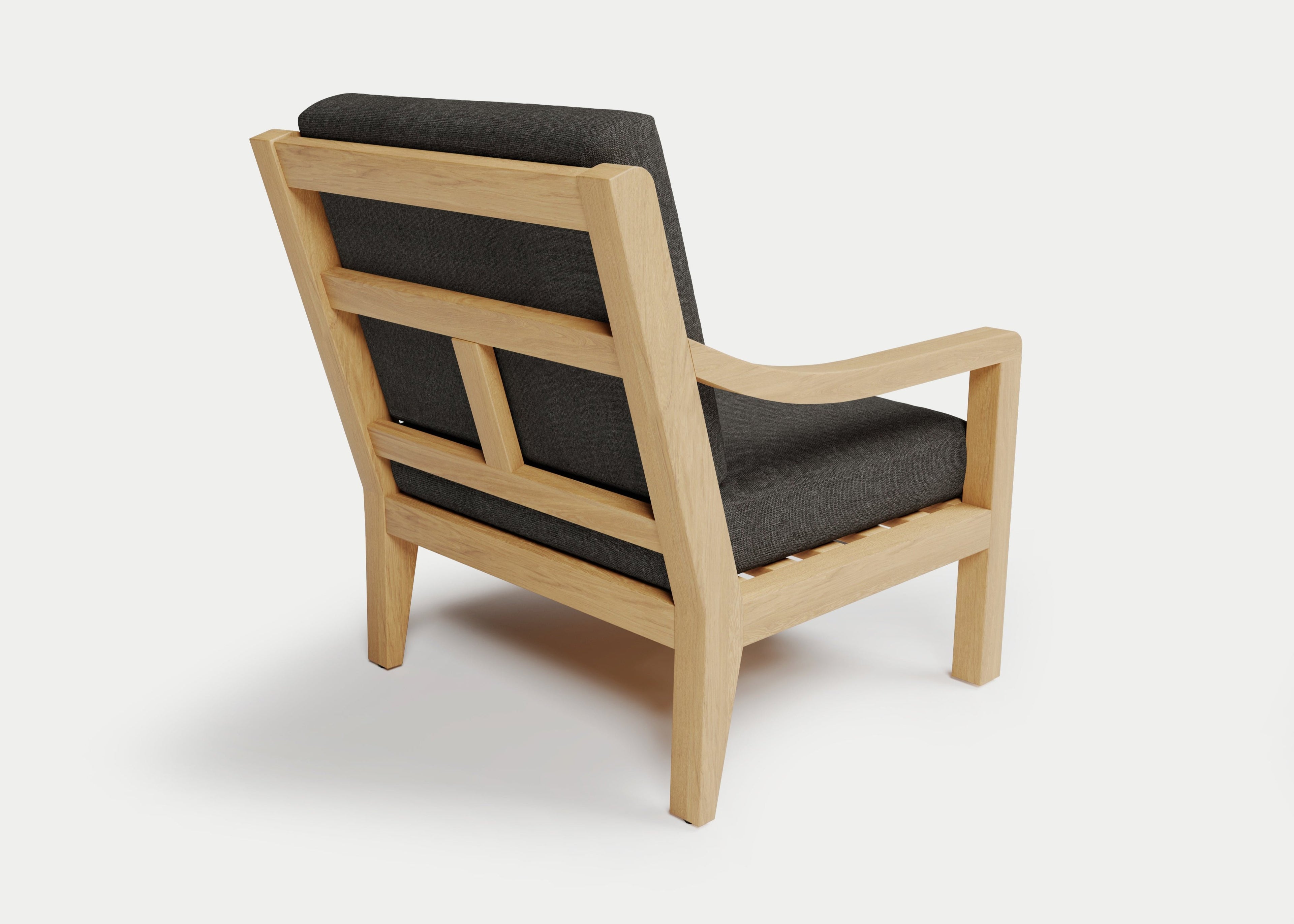 Heated Outdoor Teak Lounge Chair