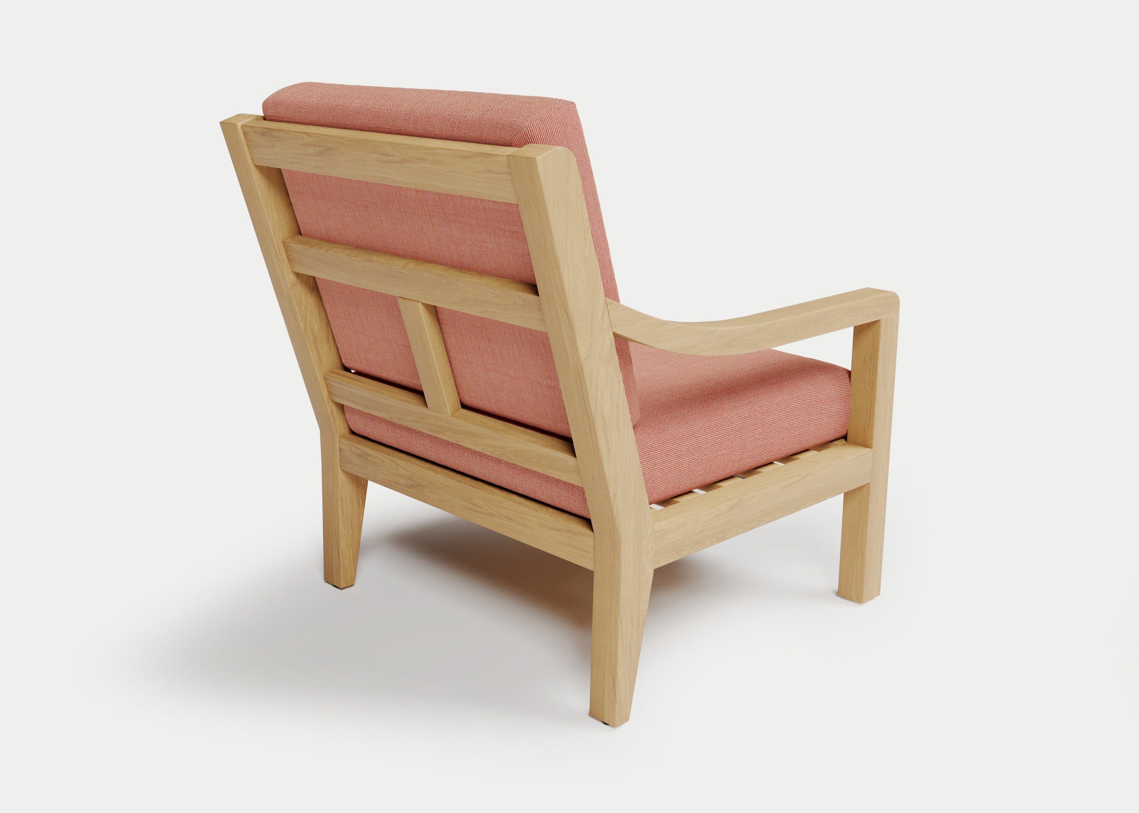 Heated Outdoor Teak Lounge Chair