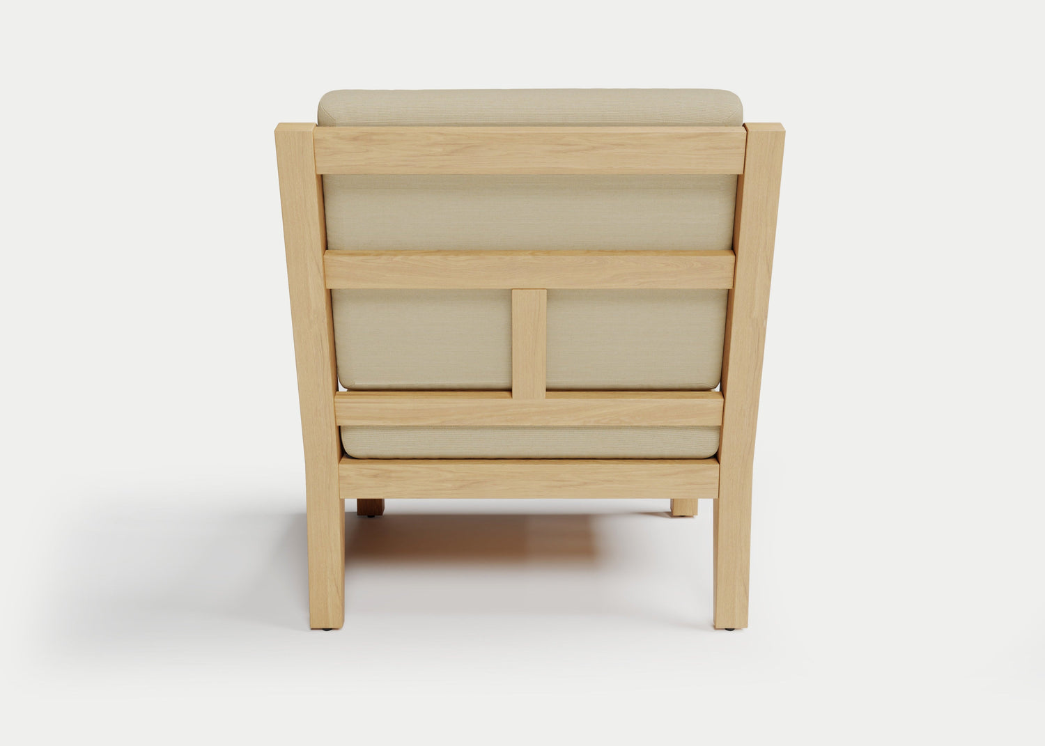 Heated Outdoor Teak Lounge Chair