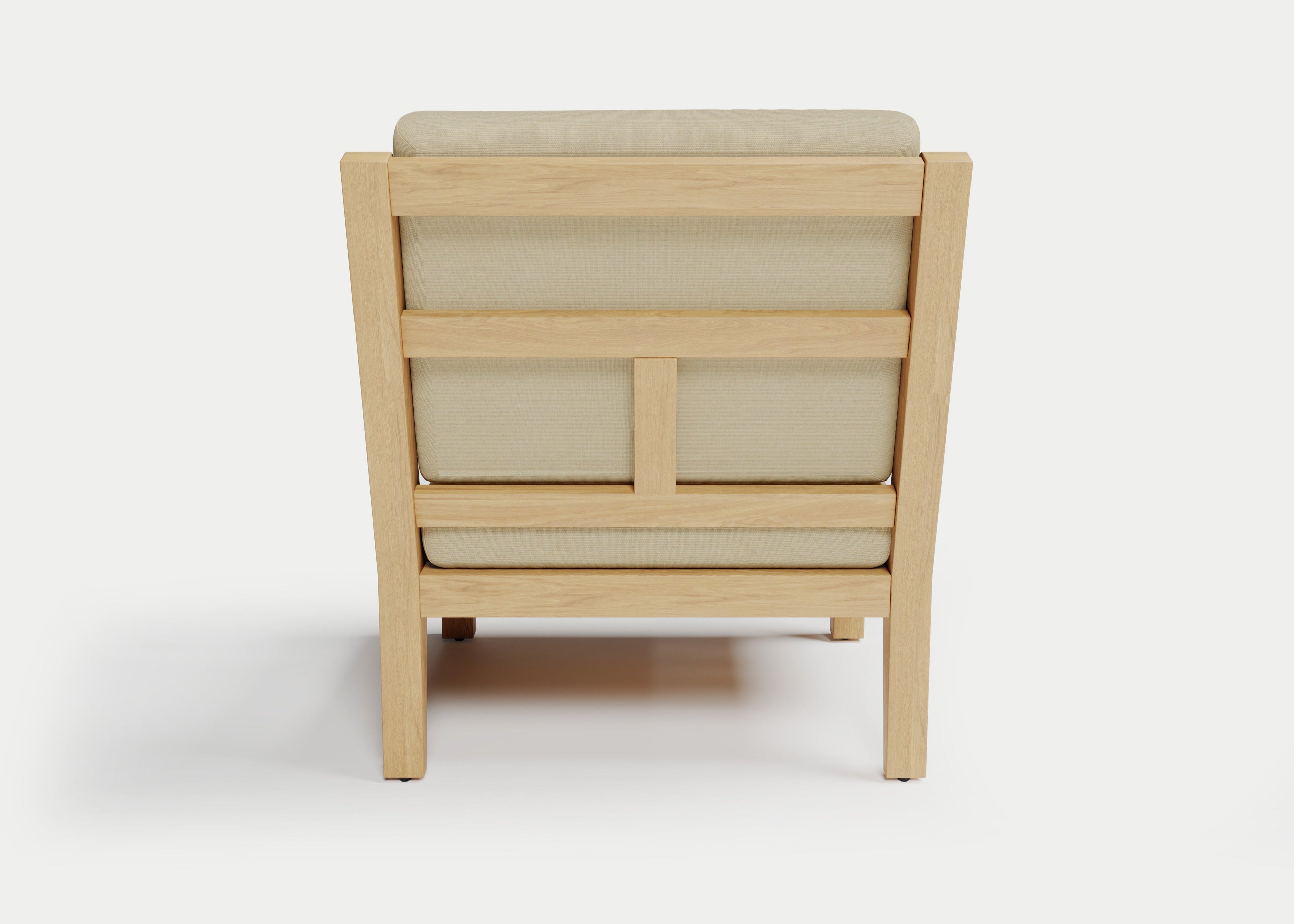 Heated Outdoor Teak Lounge Chair