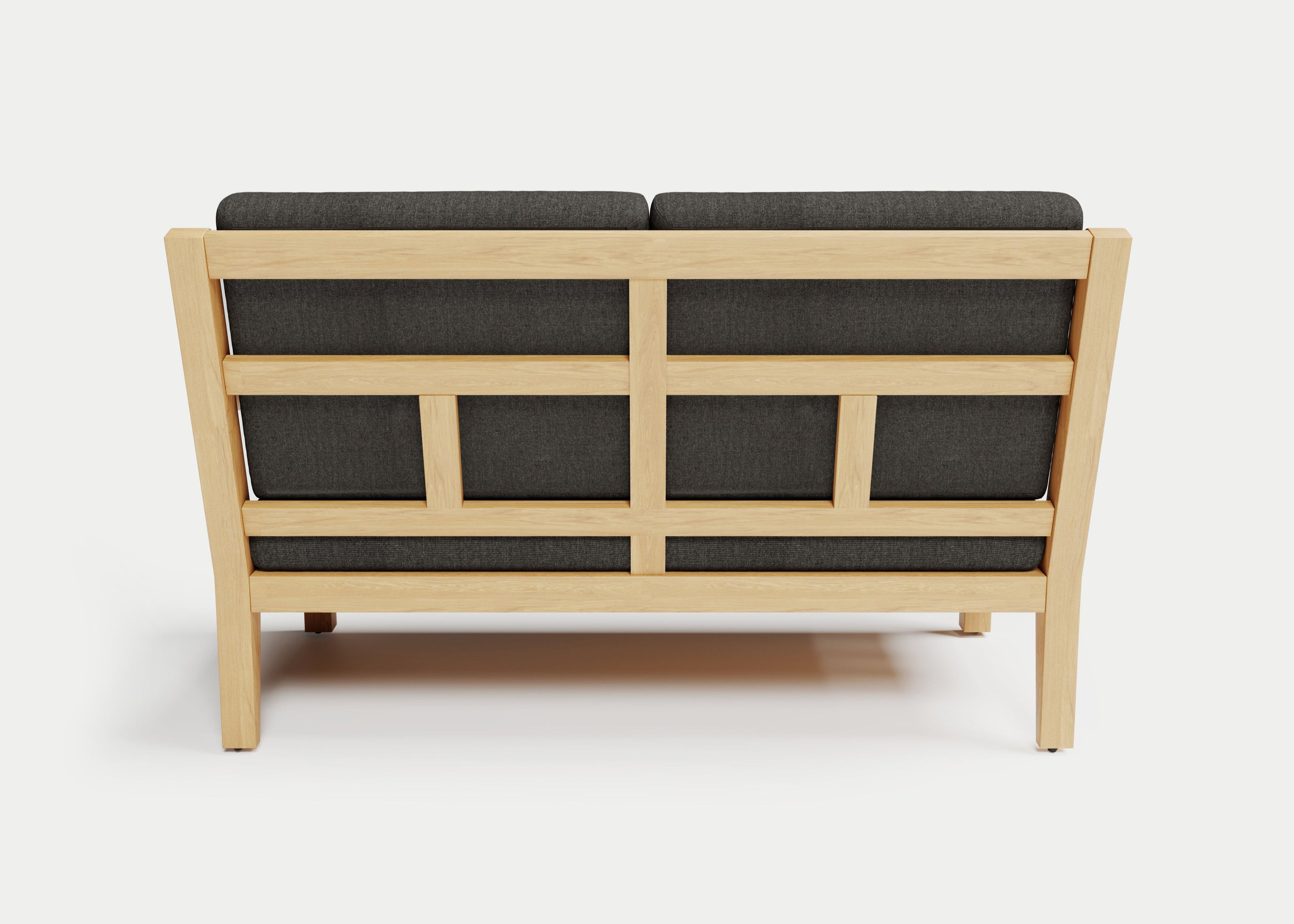 Heated Outdoor Teak Loveseat