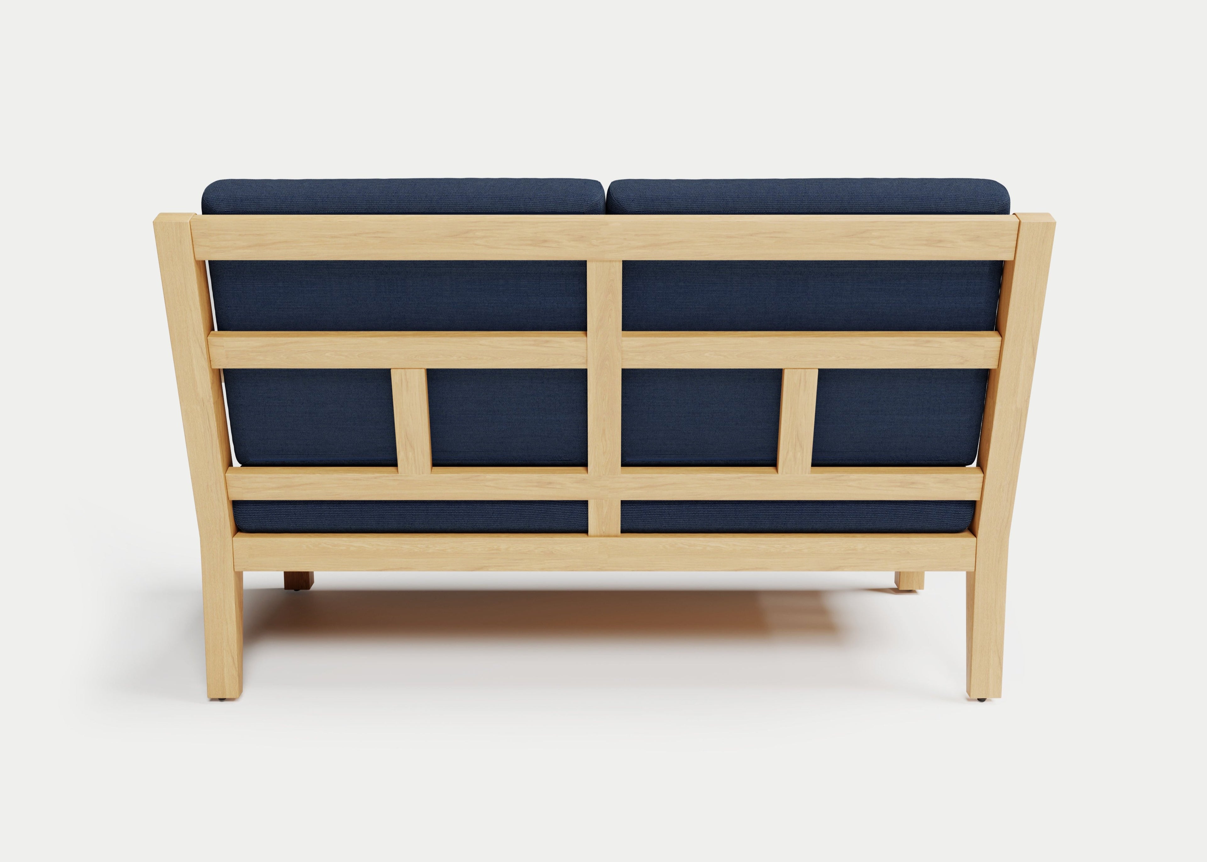 Heated Outdoor Teak Loveseat
