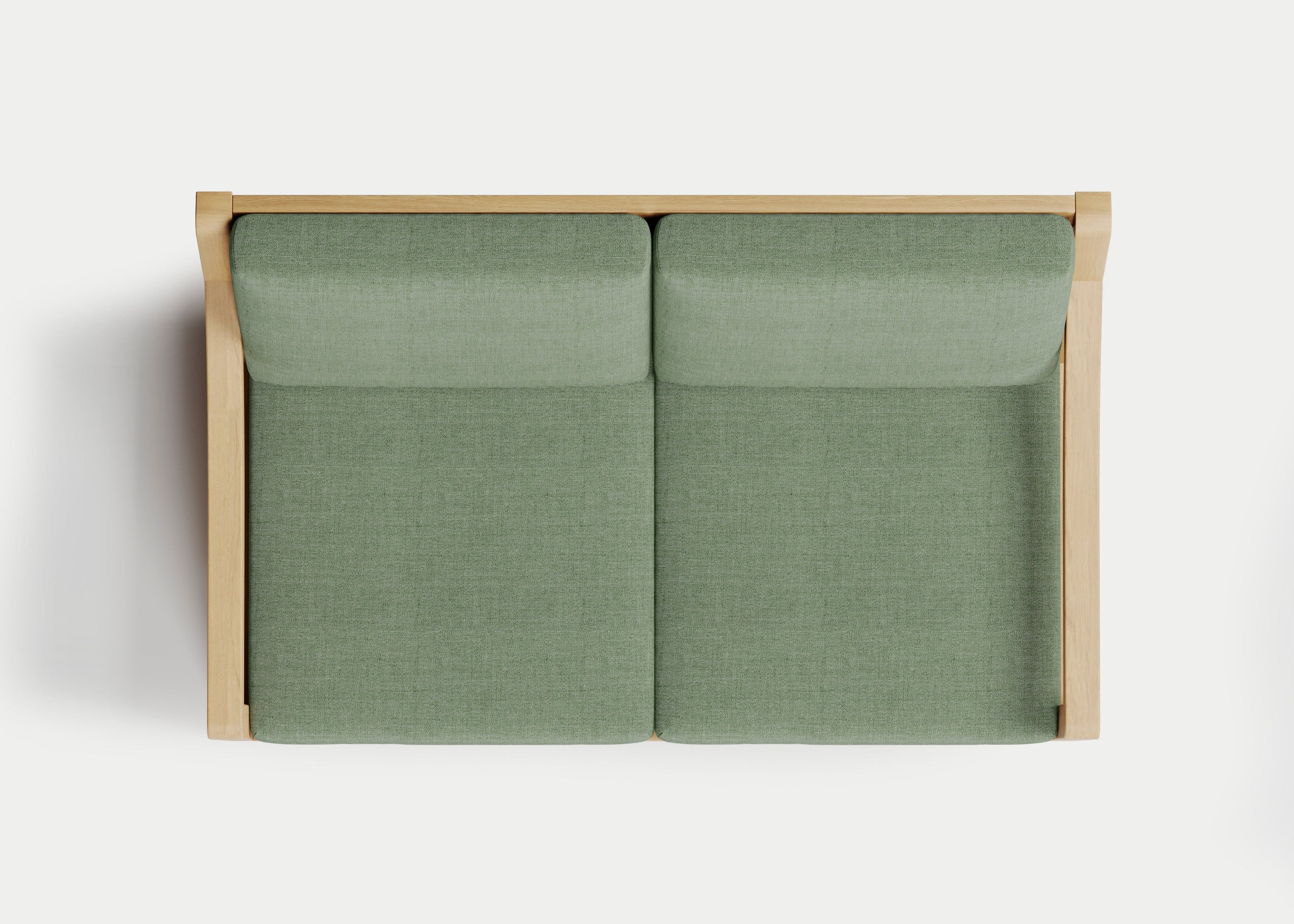 Heated Outdoor Teak Loveseat