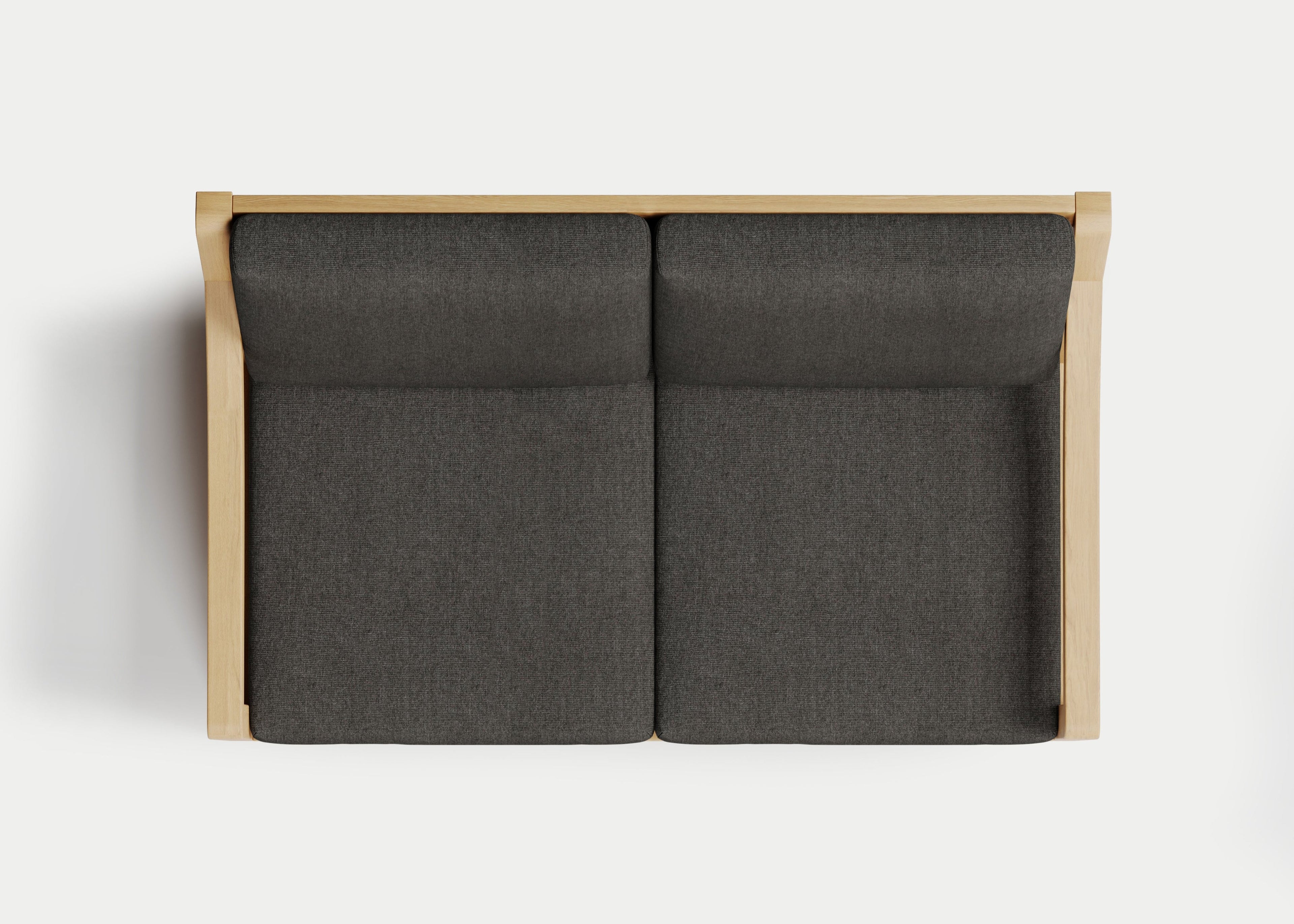 Heated Outdoor Teak Loveseat