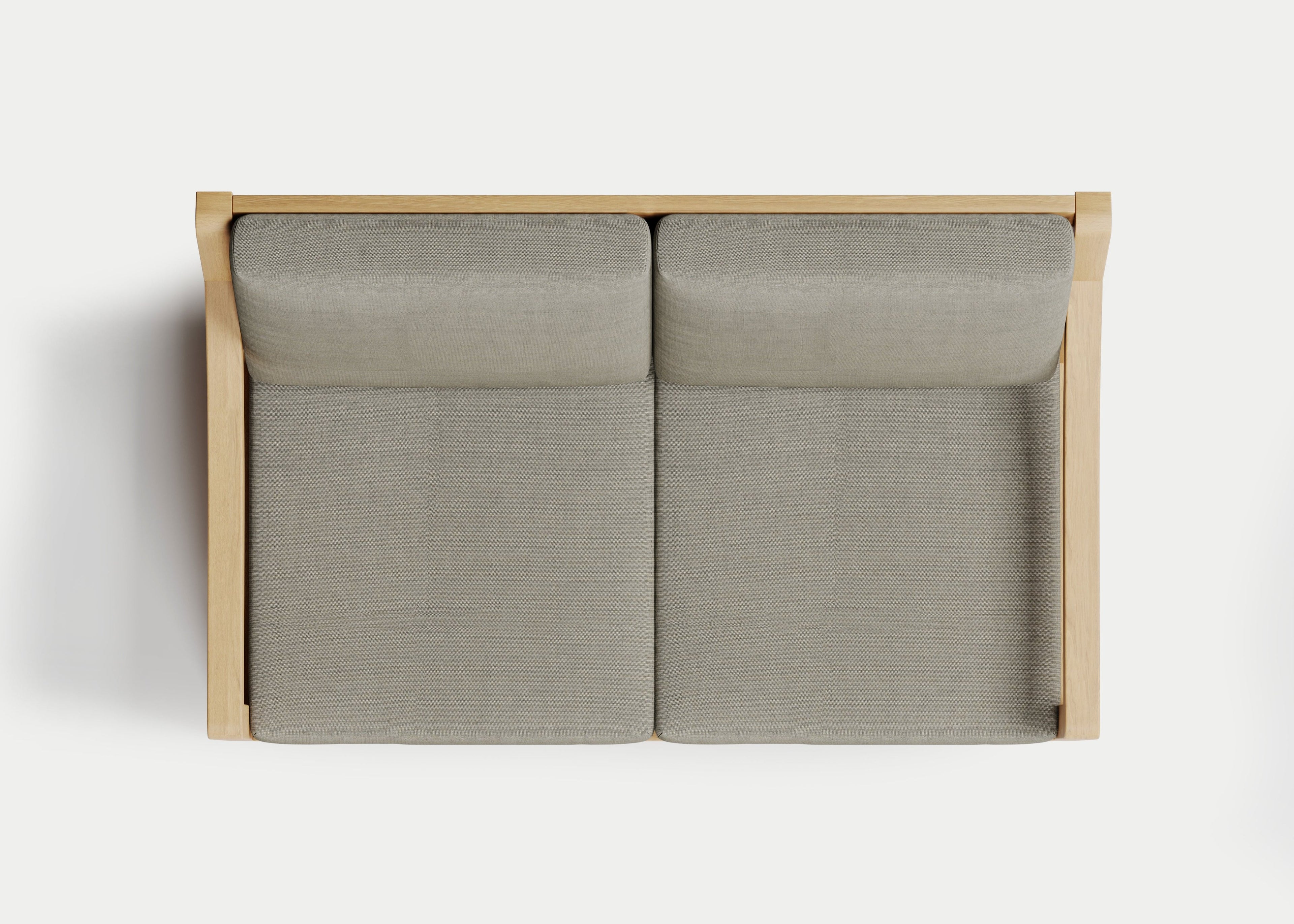 Heated Outdoor Teak Loveseat