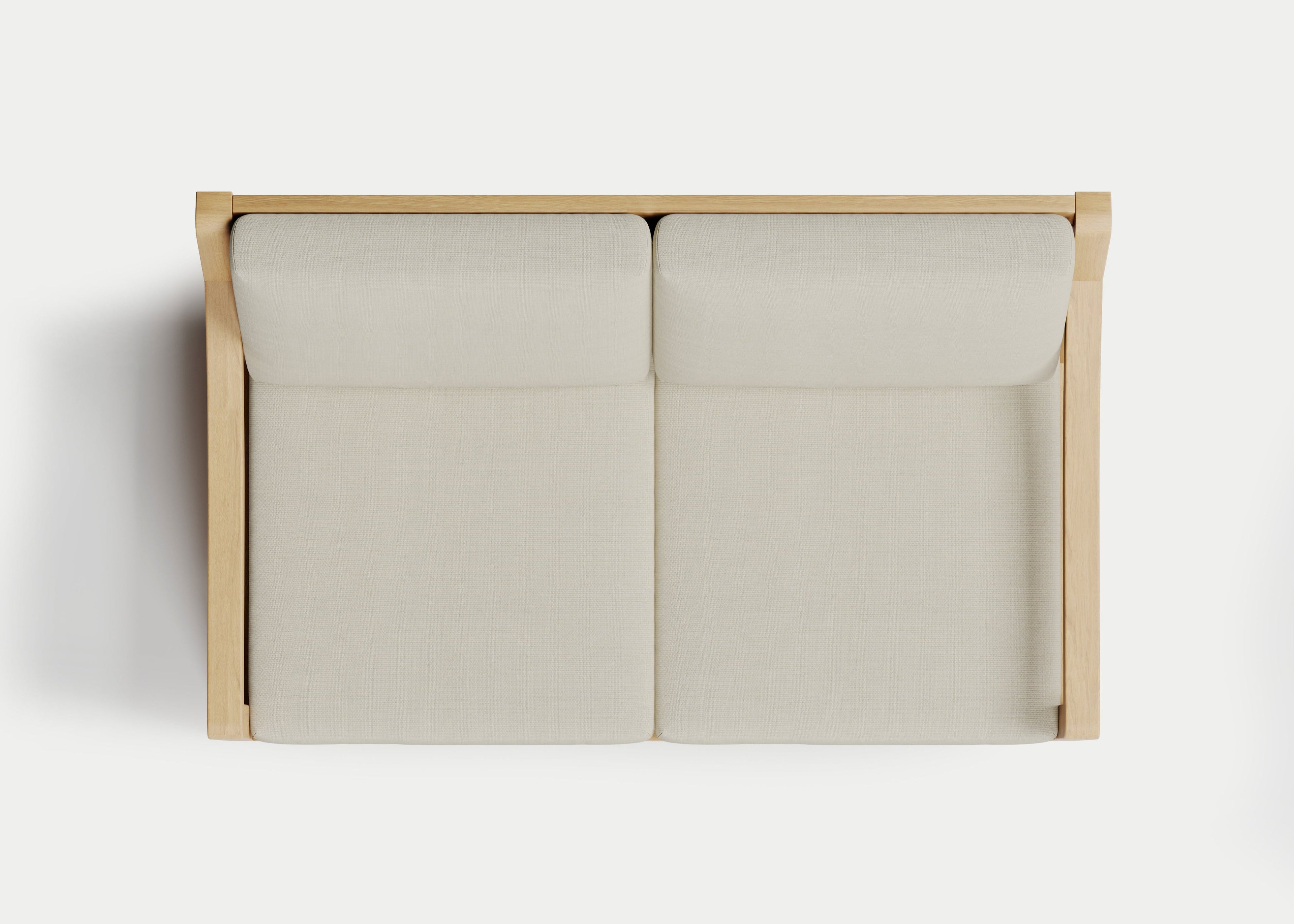 Heated Outdoor Teak Loveseat