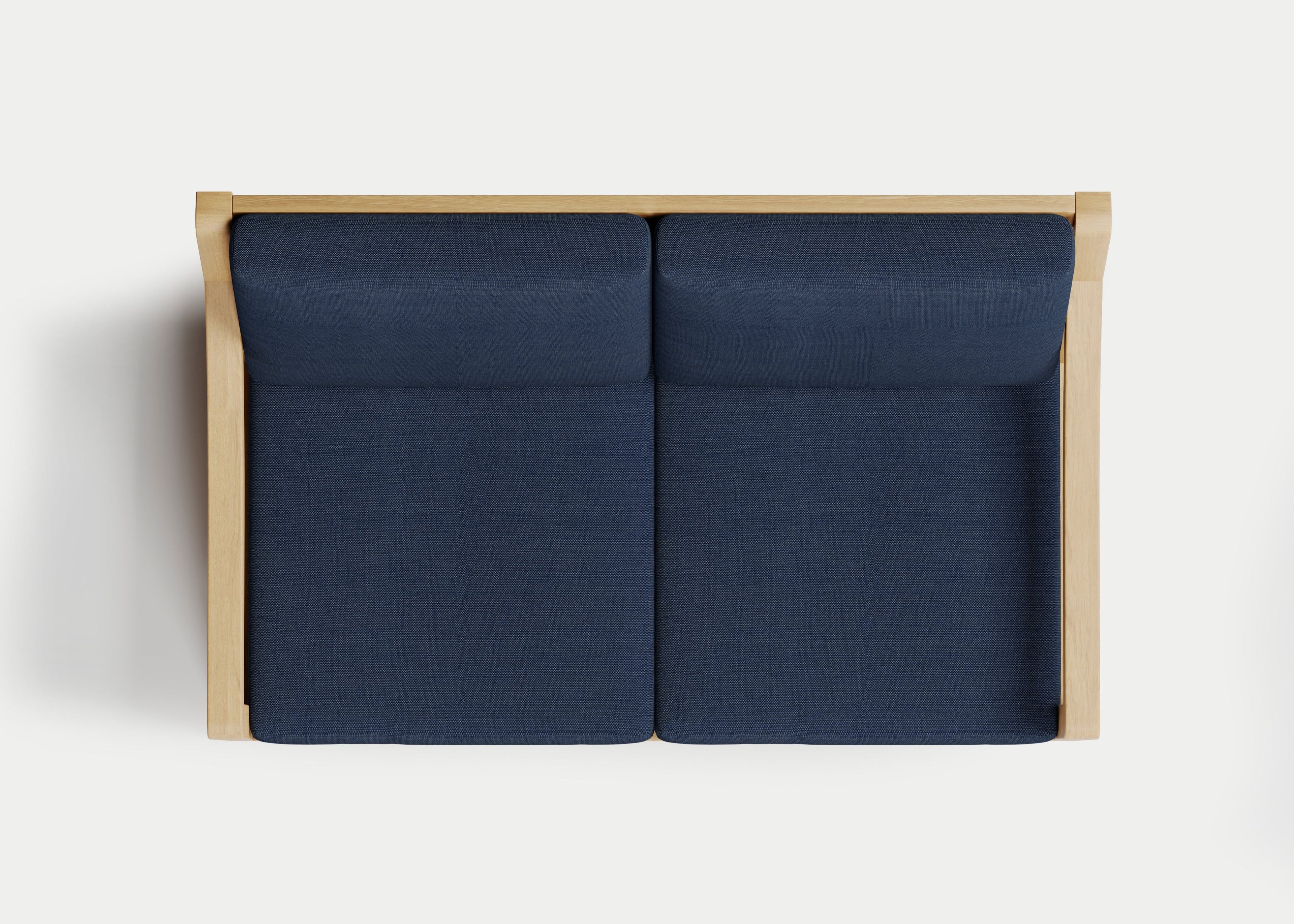 Heated Outdoor Teak Loveseat
