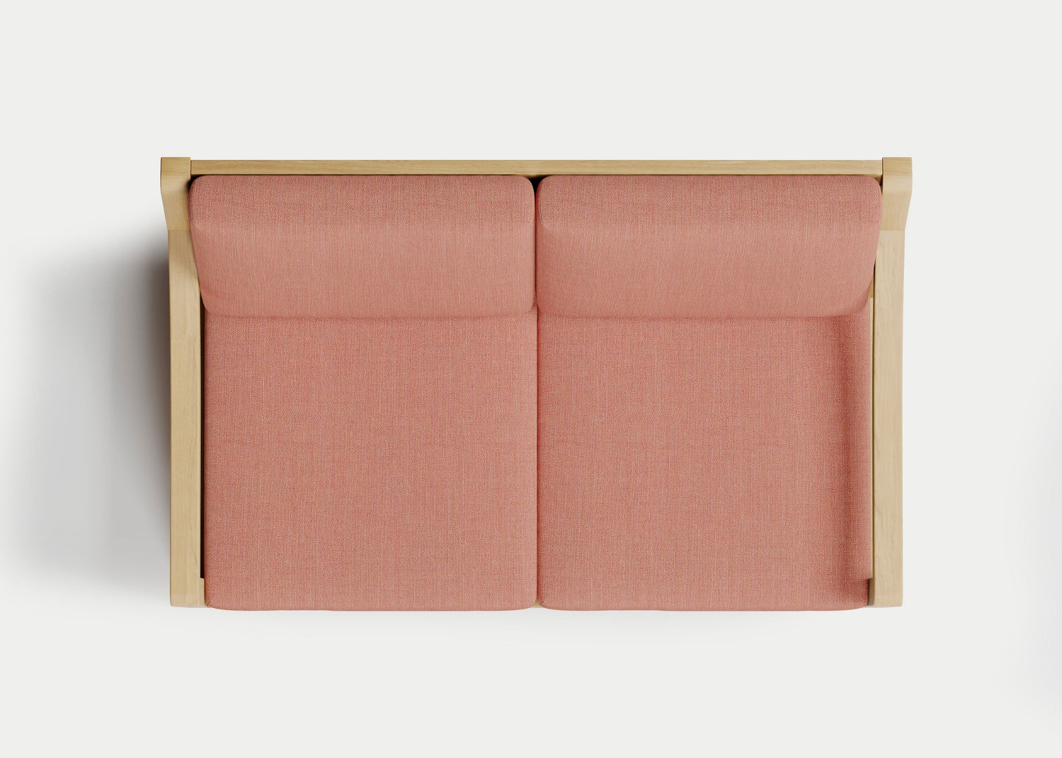 Heated Outdoor Teak Loveseat