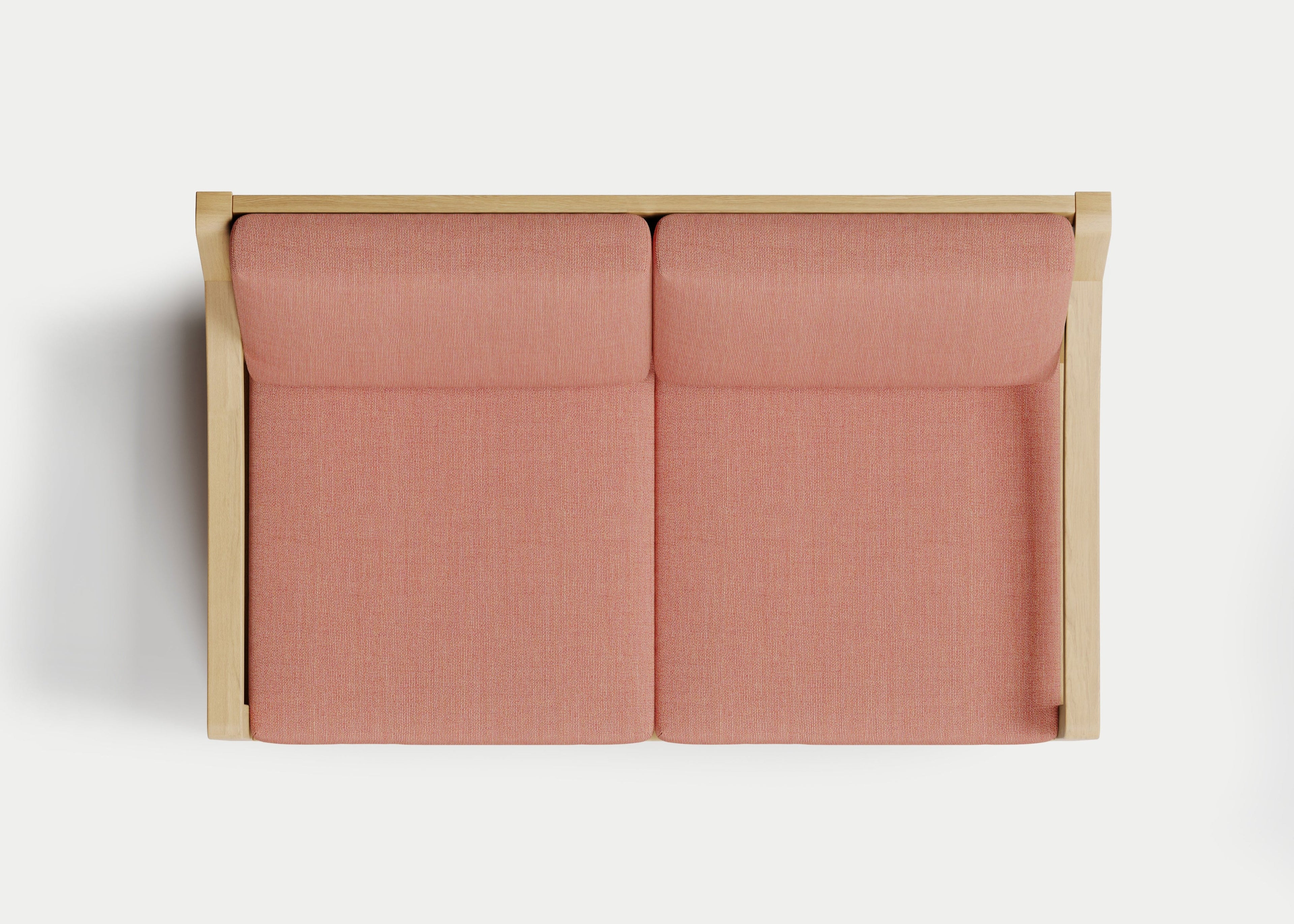 Heated Outdoor Teak Loveseat