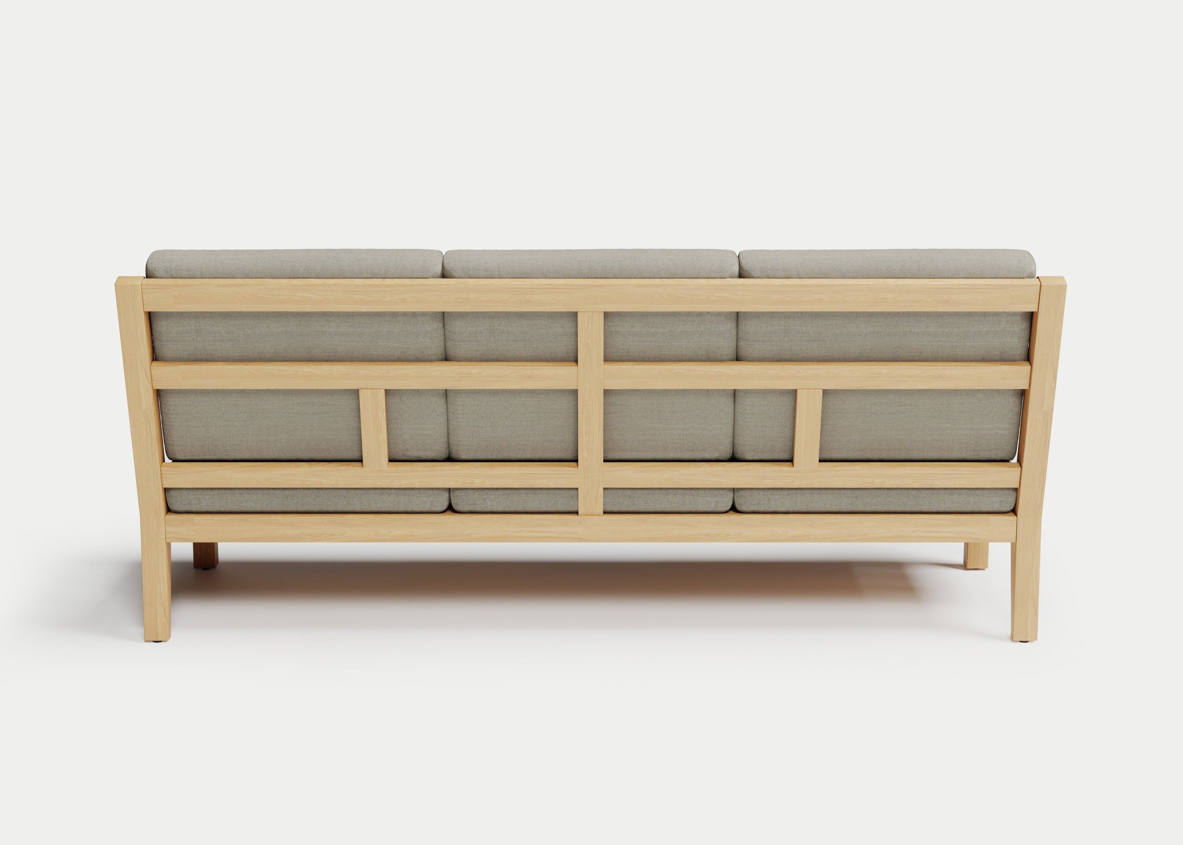 Heated Outdoor Teak Sofa