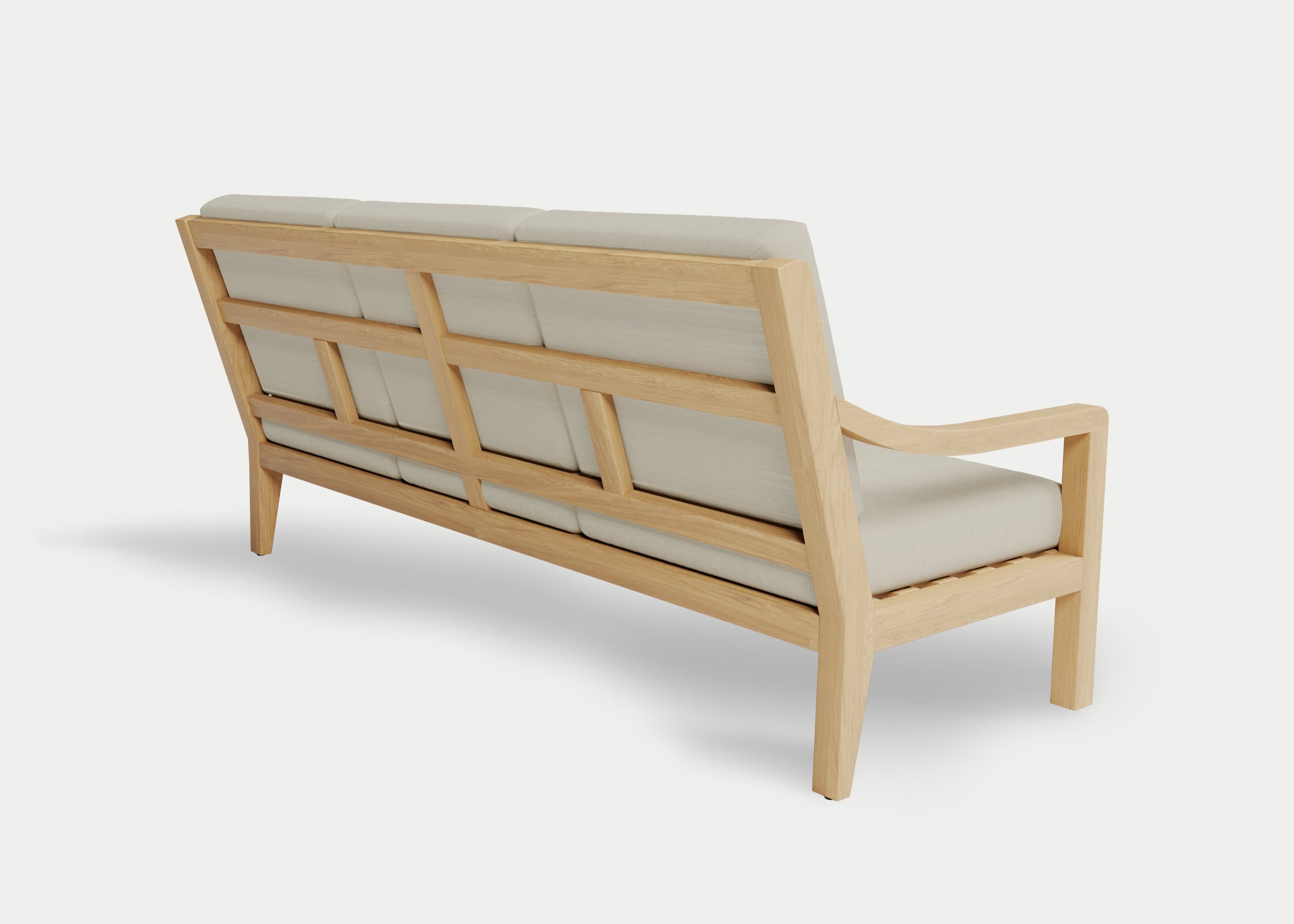 Heated Outdoor Teak Sofa