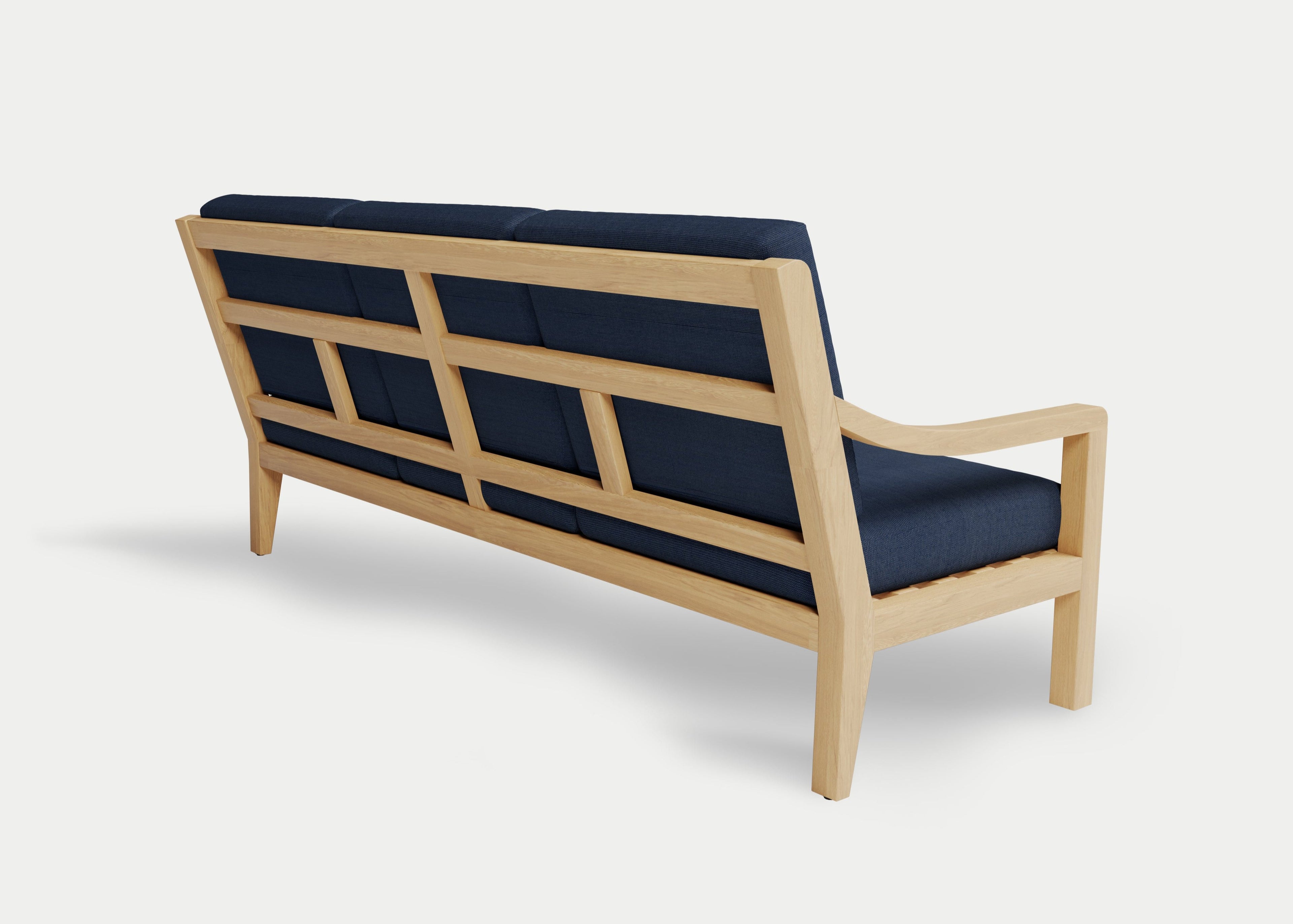 Heated Outdoor Teak Sofa