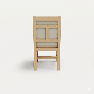 Heated Outdoor Teak Dining Chair Armless