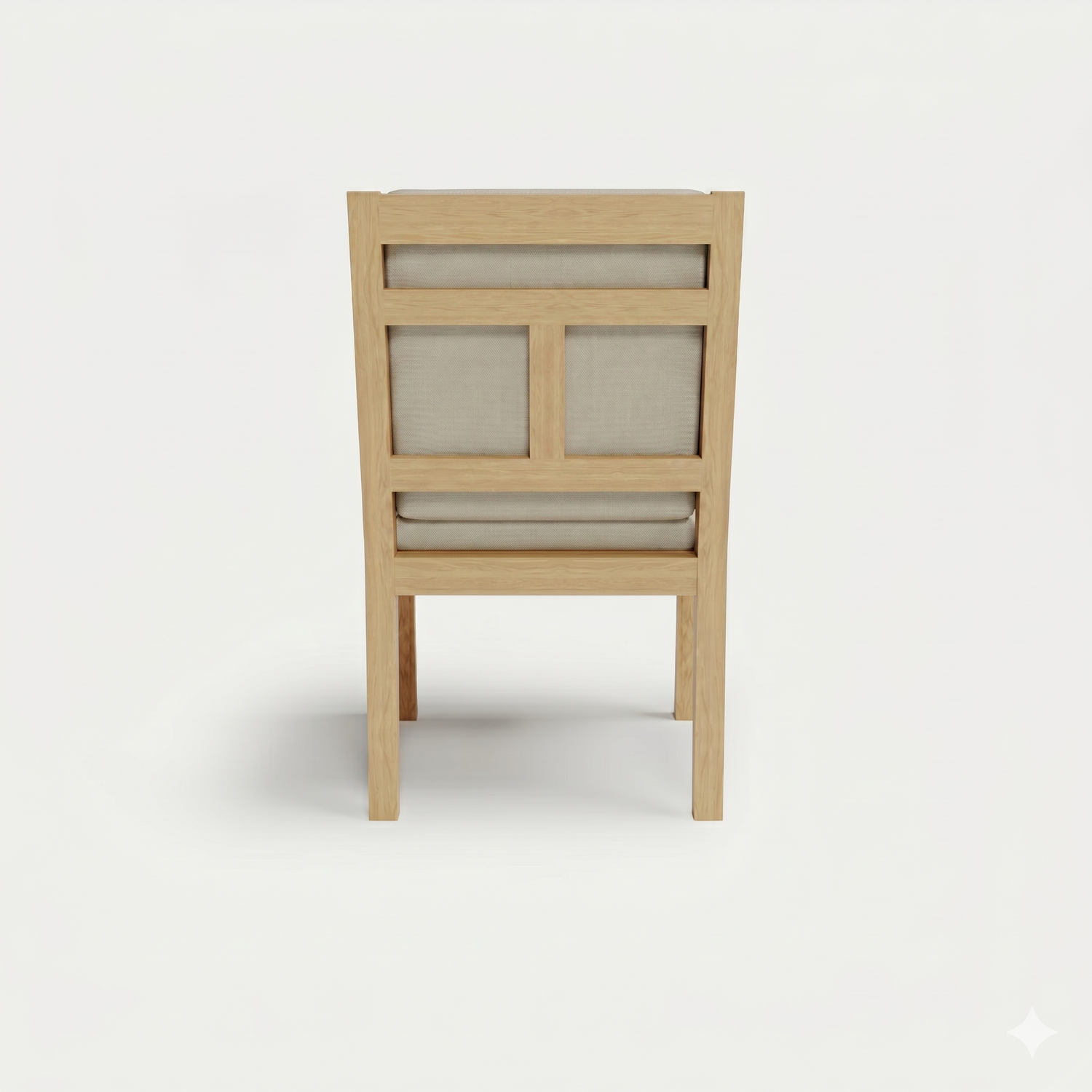 Heated Outdoor Teak Dining Chair 