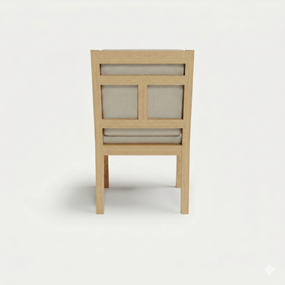 Heated Outdoor Teak Dining Chair 