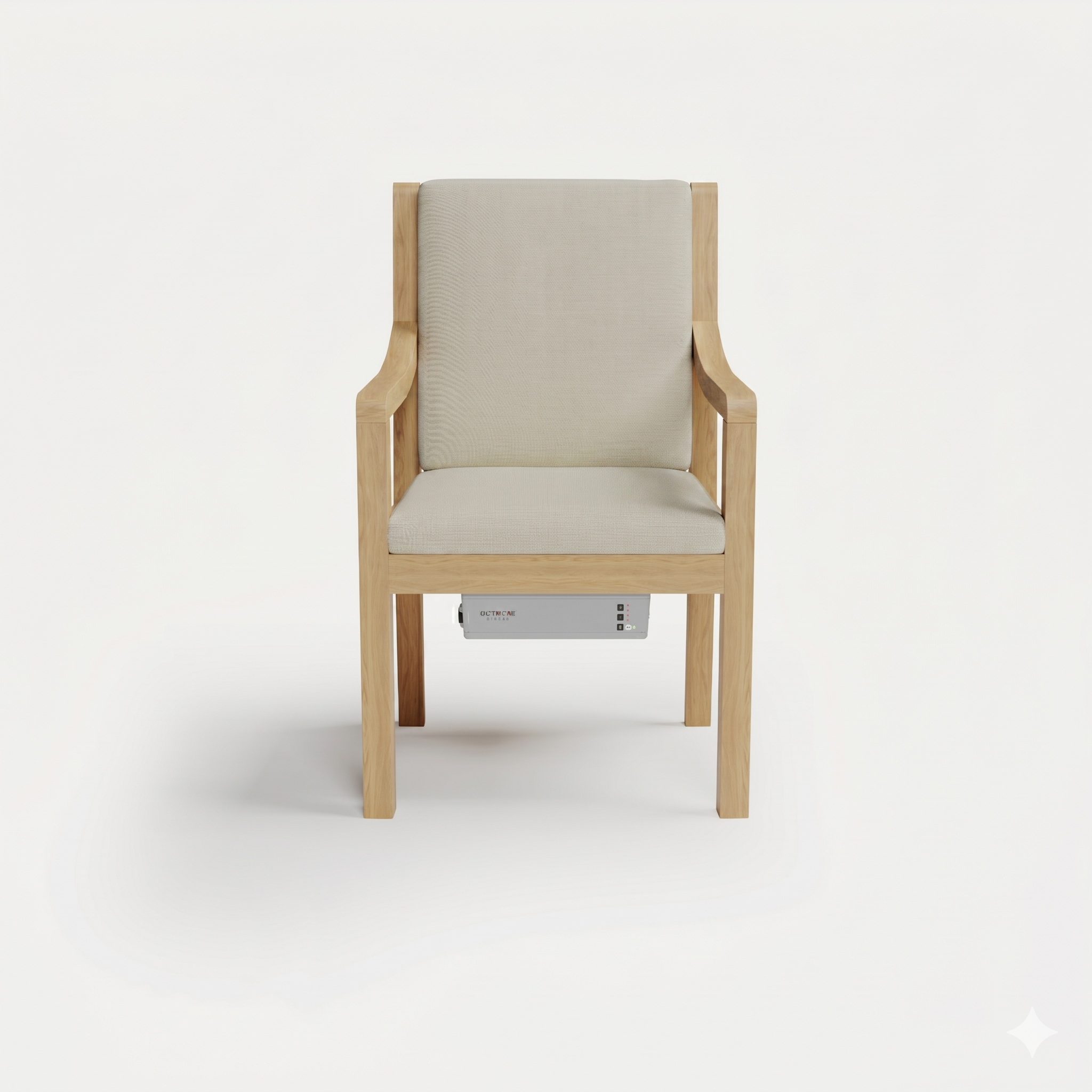 Heated Outdoor Teak Dining Chair 