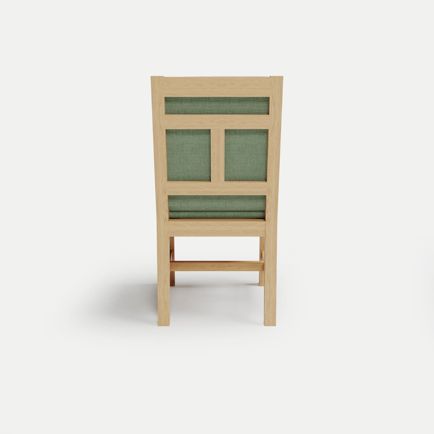 Heated Outdoor Teak Dining Chair Armless