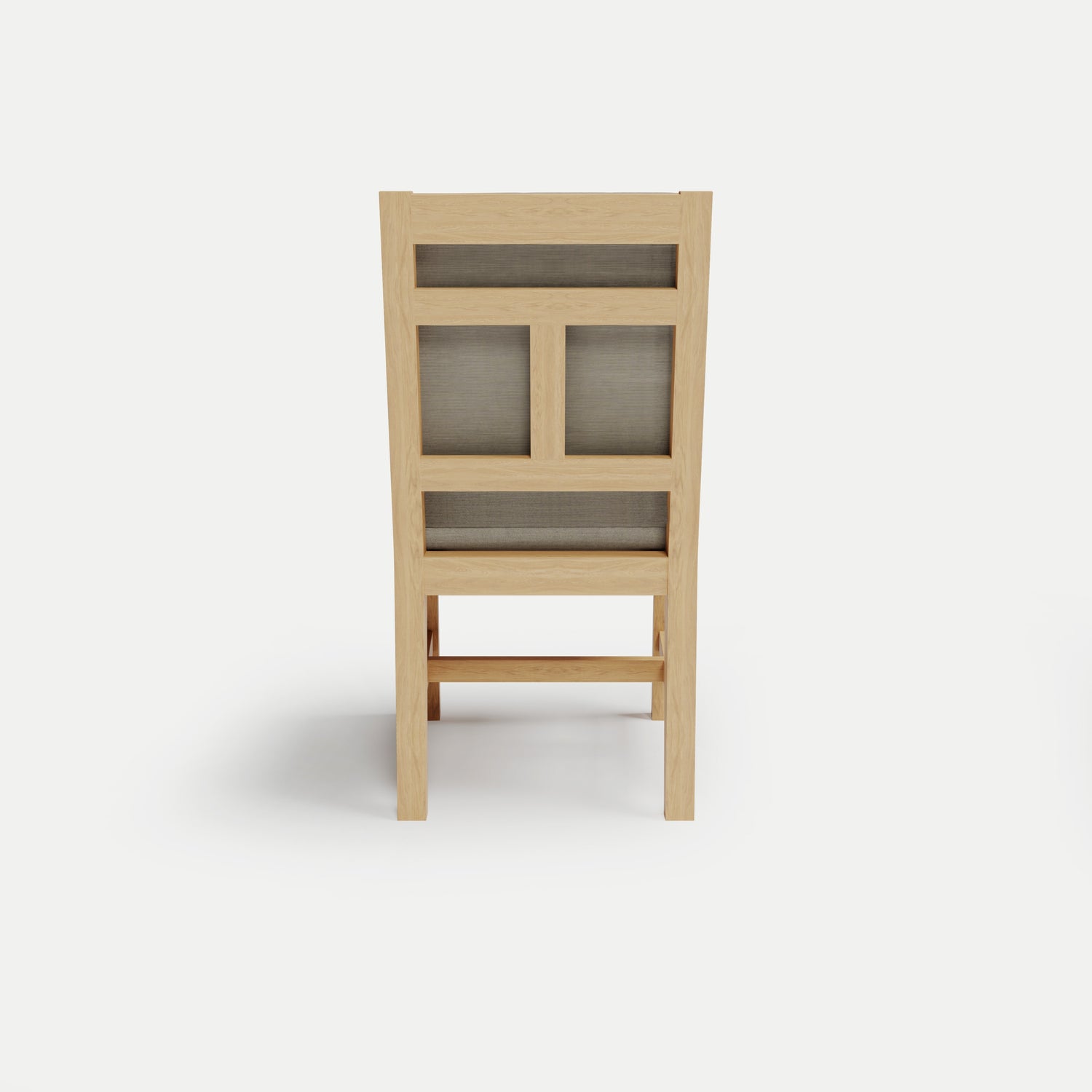 Heated Outdoor Teak Dining Chair Armless