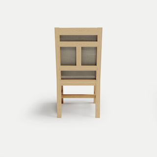 Heated Outdoor Teak Dining Chair Armless
