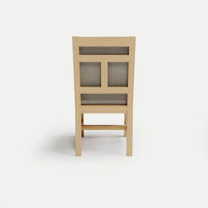 Heated Outdoor Teak Dining Chair Armless