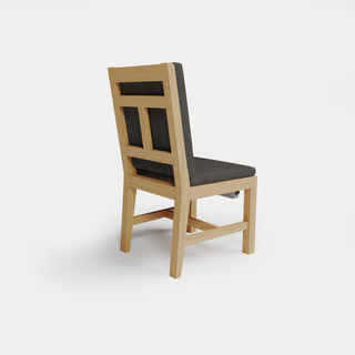 Heated Outdoor Teak Dining Chair Armless