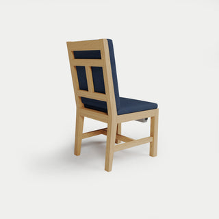 Heated Outdoor Teak Dining Chair Armless