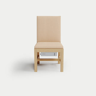 Heated Outdoor Teak Dining Chair Armless