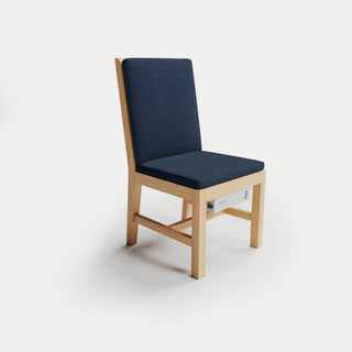 Heated Outdoor Teak Dining Chair Armless