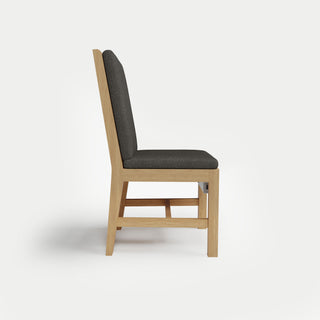 Heated Outdoor Teak Dining Chair Armless