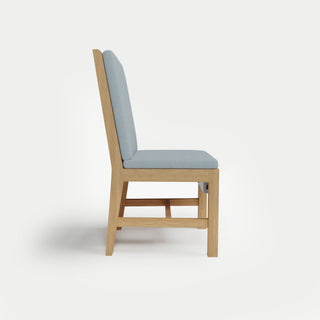 Heated Outdoor Teak Dining Chair Armless