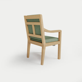 Heated Outdoor Teak Dining Chair 