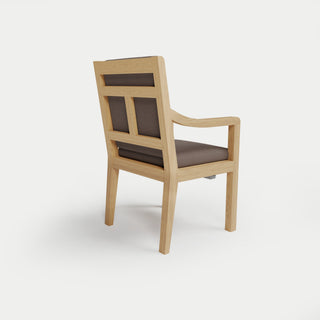 Heated Outdoor Teak Dining Chair 