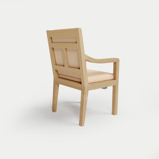 Heated Outdoor Teak Dining Chair 
