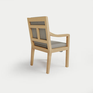 Heated Outdoor Teak Dining Chair 